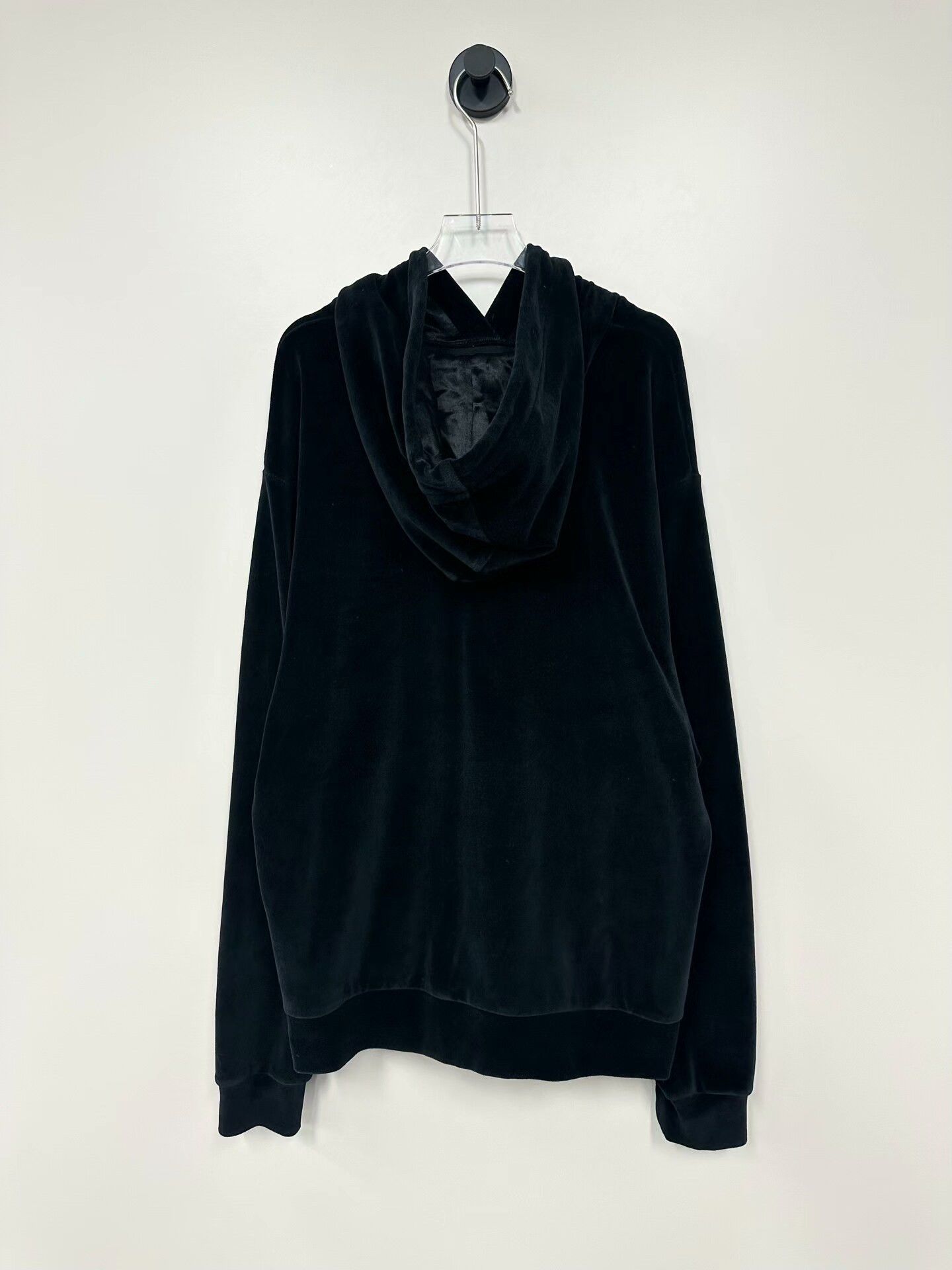 Gucci Gucci Black Velvet Embroidered Hoodie Sweatshirt Size US S / EU 44-46 / 1 - 2 Thumbnail