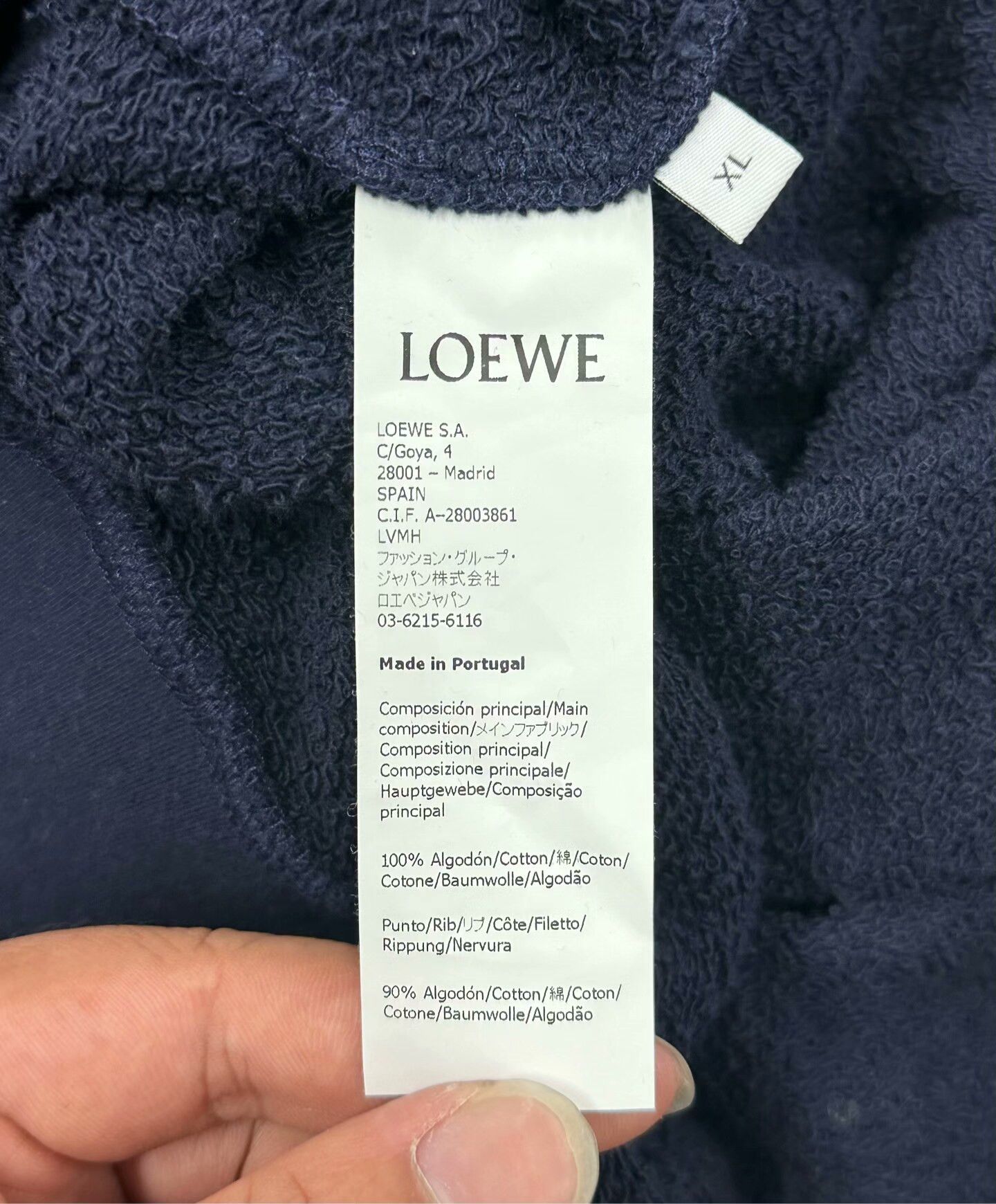 Loewe Loewe Blue Embroidered Hoodie Size XL Size US XL / EU 56 / 4 - 4 Thumbnail