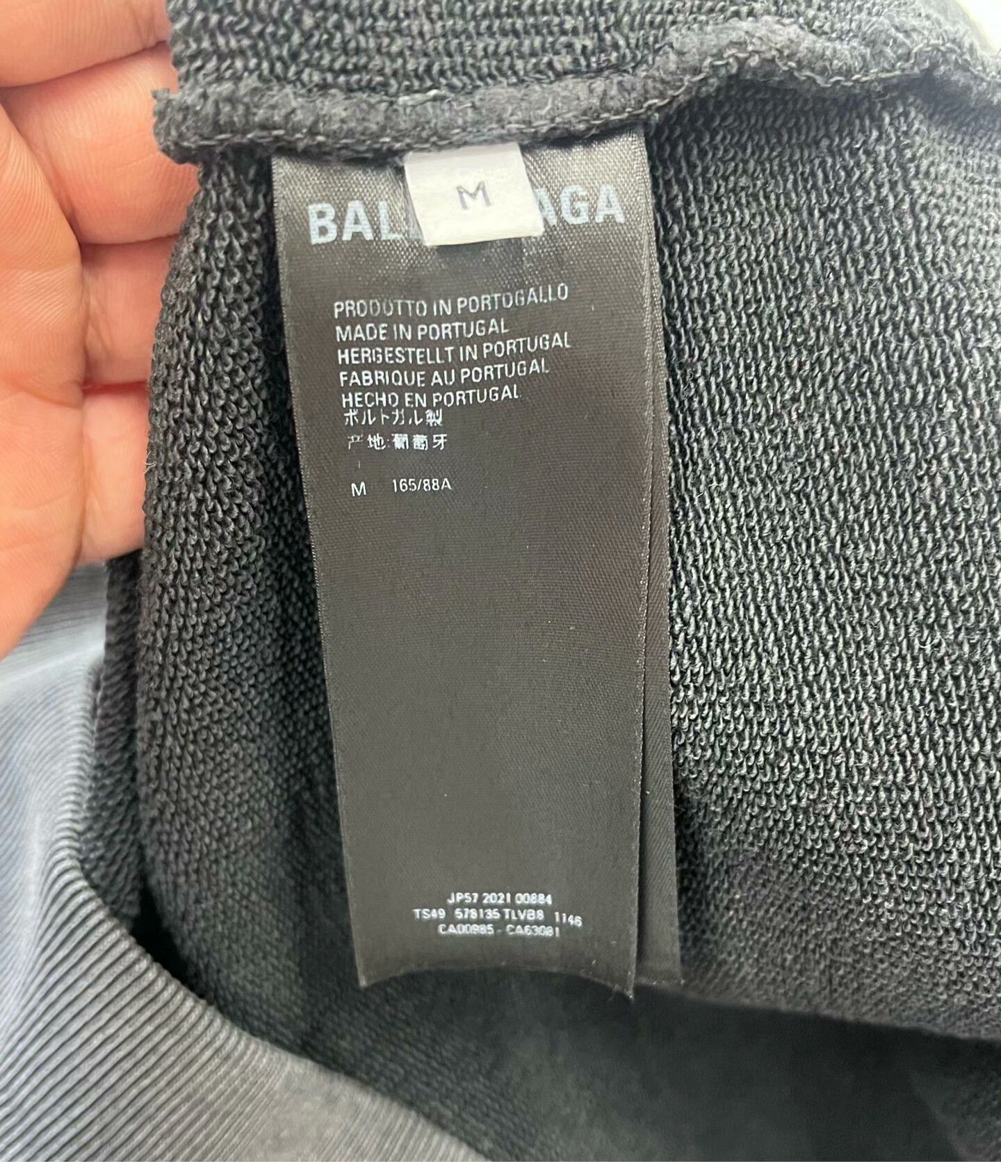 Balenciaga Balenciaga Gray Embroidered Hooded Sweatshirt Size US M / EU 48-50 / 2 - 4 Thumbnail