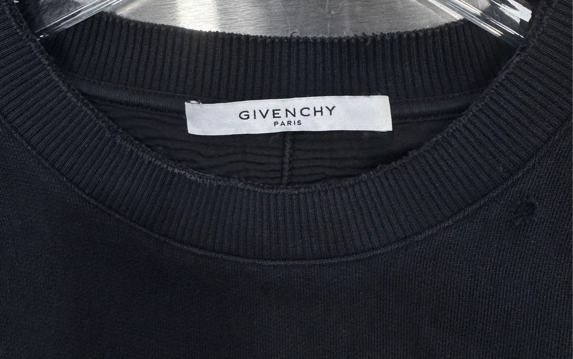 Givenchy Givenchy Black Distressed Logo Hoodie XS Size XS / US 0-2 / IT 36-38 - 5 Thumbnail