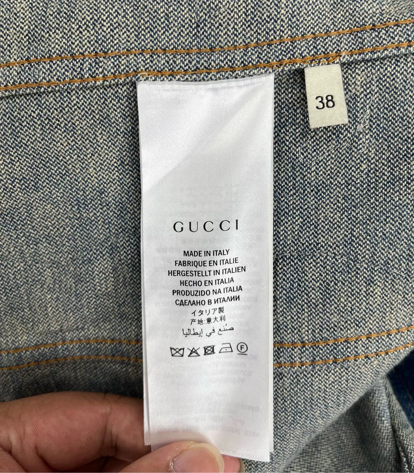 Gucci Gucci Blue Floral Embroidered Denim Jacket Size S / US 4 / IT 40 - 4 Thumbnail