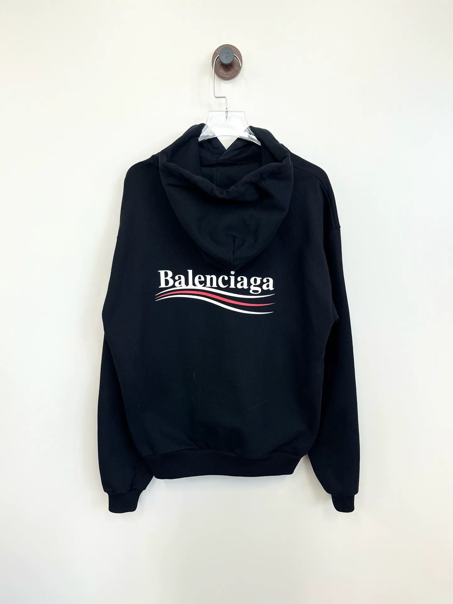 Balenciaga Black Balenciaga Logo Hoodie for Sale Size US S / EU 44-46 / 1 - 2 Thumbnail