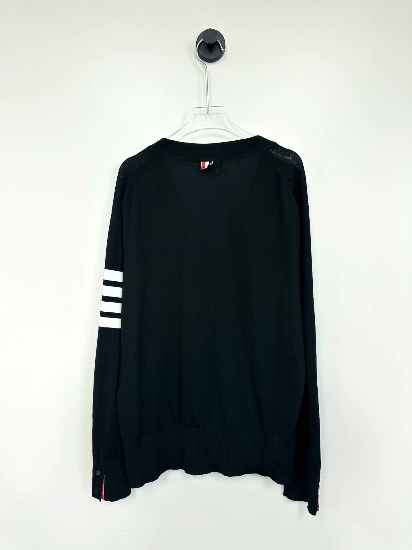 Thom Browne Thom Browne Black Wool Cardigan Size US XL / EU 56 / 4 - 2 Thumbnail