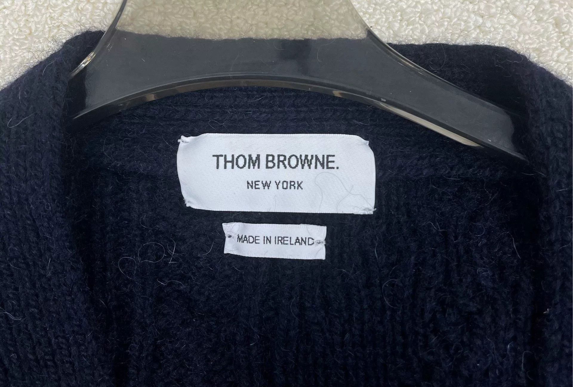 Thom Browne Thom Browne Blue Knit Cardigan Sweater Size US L / EU 52-54 / 3 - 3 Thumbnail