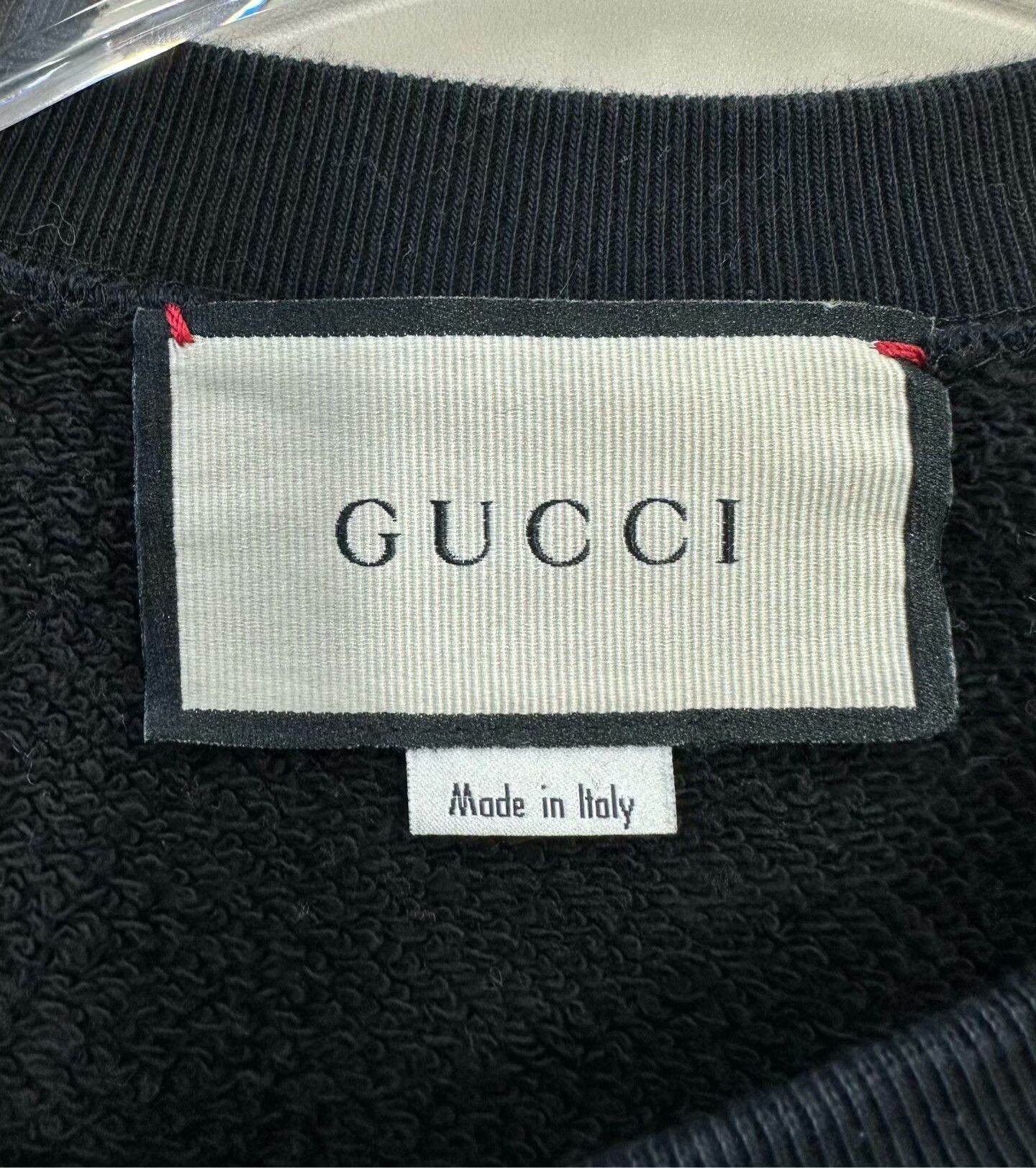 Gucci Gucci Black Logo Embroidered Sweatshirt Size US M / EU 48-50 / 2 - 3 Thumbnail