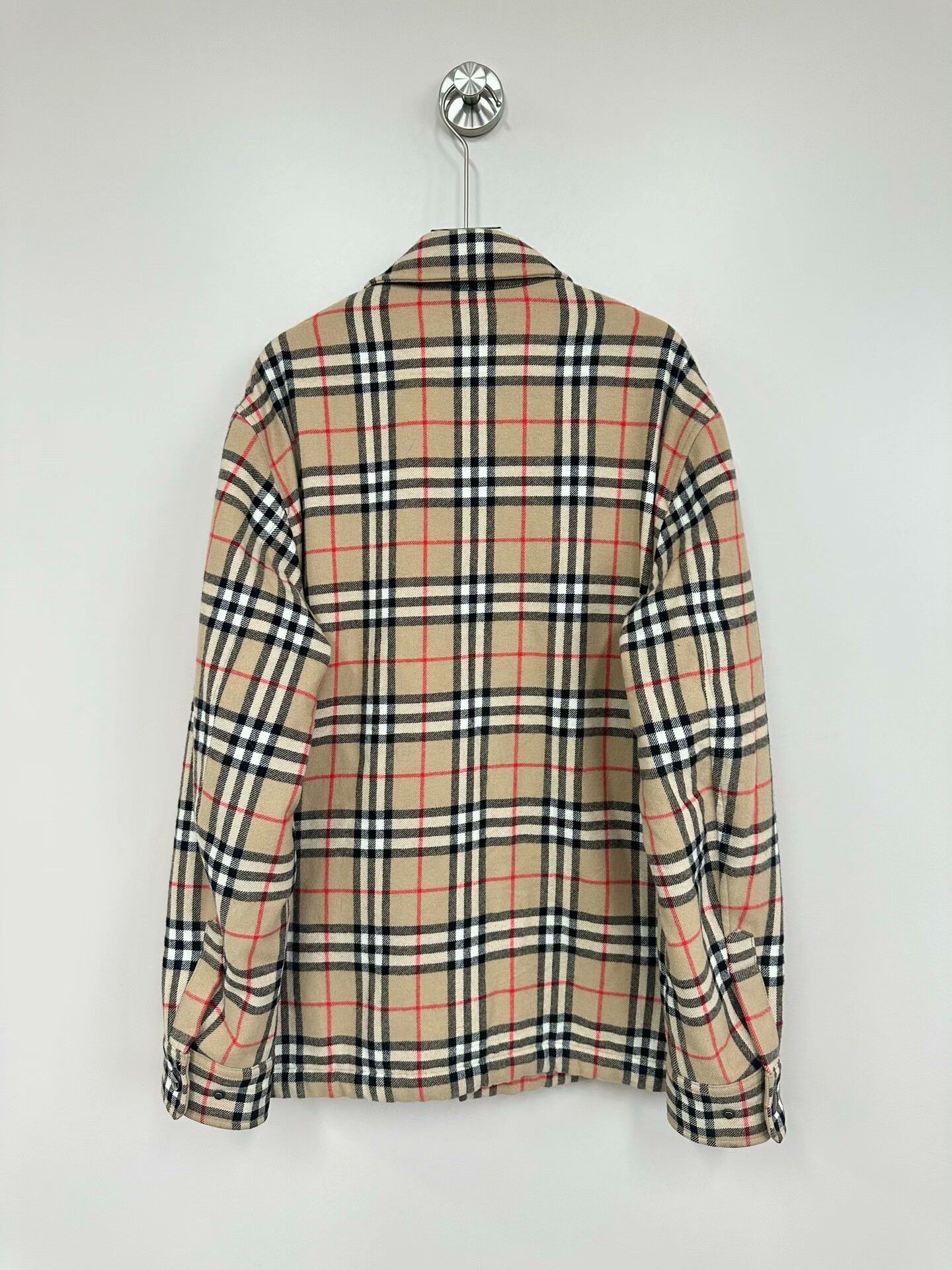 Burberry Burberry Beige Check Lambswool Jacket XS Size XS / US 0-2 / IT 36-38 - 2 Thumbnail