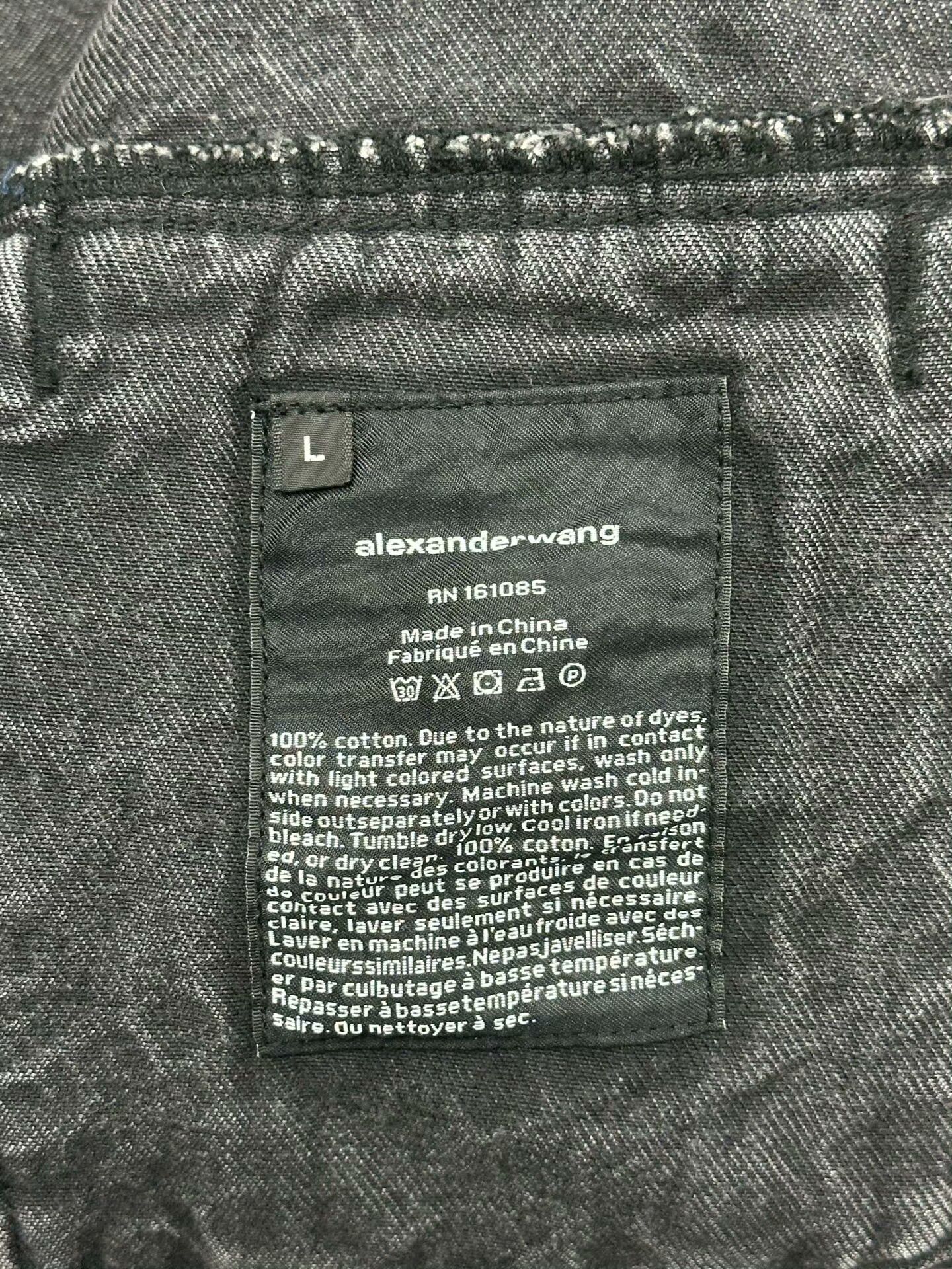 Alexander Wang Alexander Wang Black Denim Jacket Size US L / EU 52-54 / 3 - 4 Thumbnail