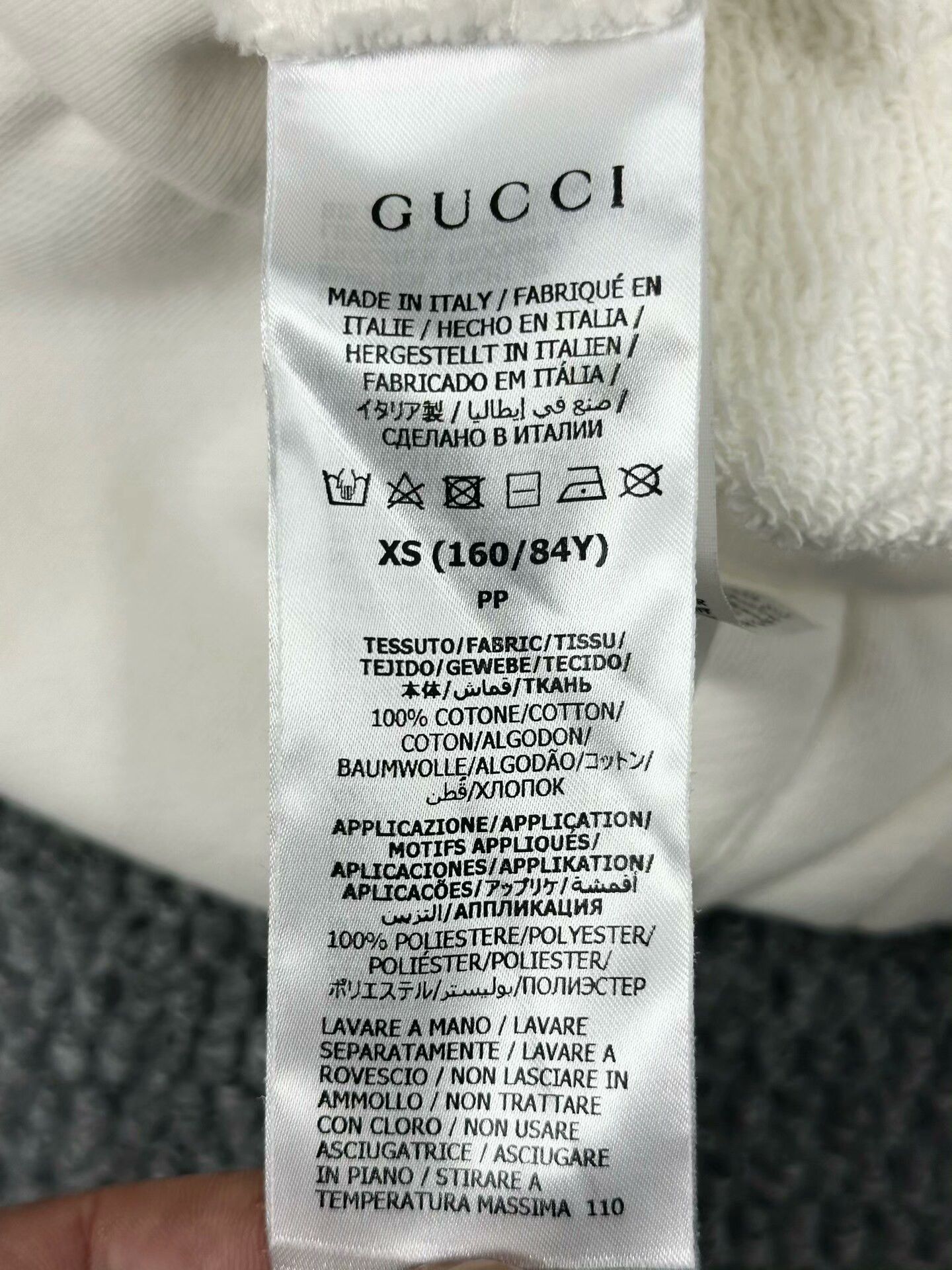 Gucci Gucci White Hooded Sweatshirt XS Size XS / US 0-2 / IT 36-38 - 4 Thumbnail