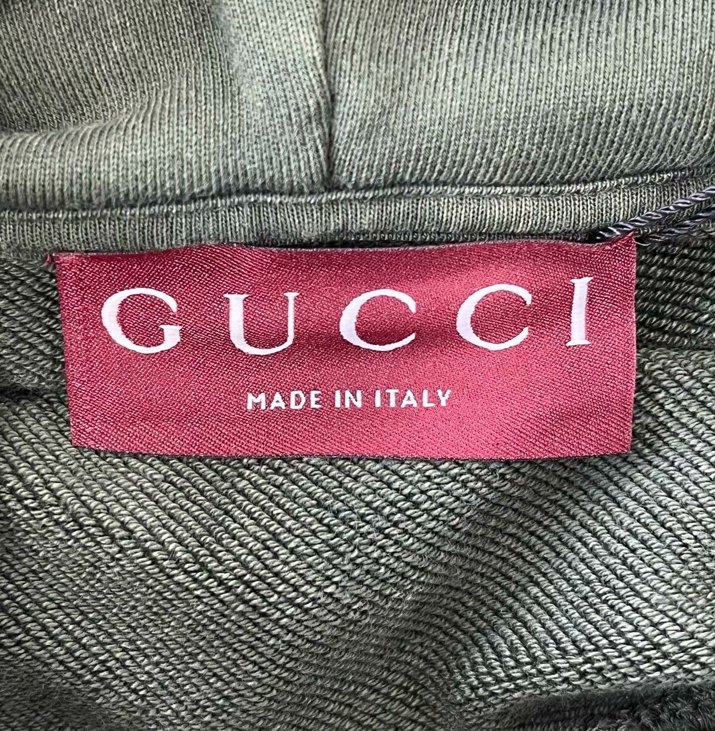 Gucci Gucci Green Embroidered Logo Hoodie XS Size US XS / EU 42 / 0 - 4 Thumbnail