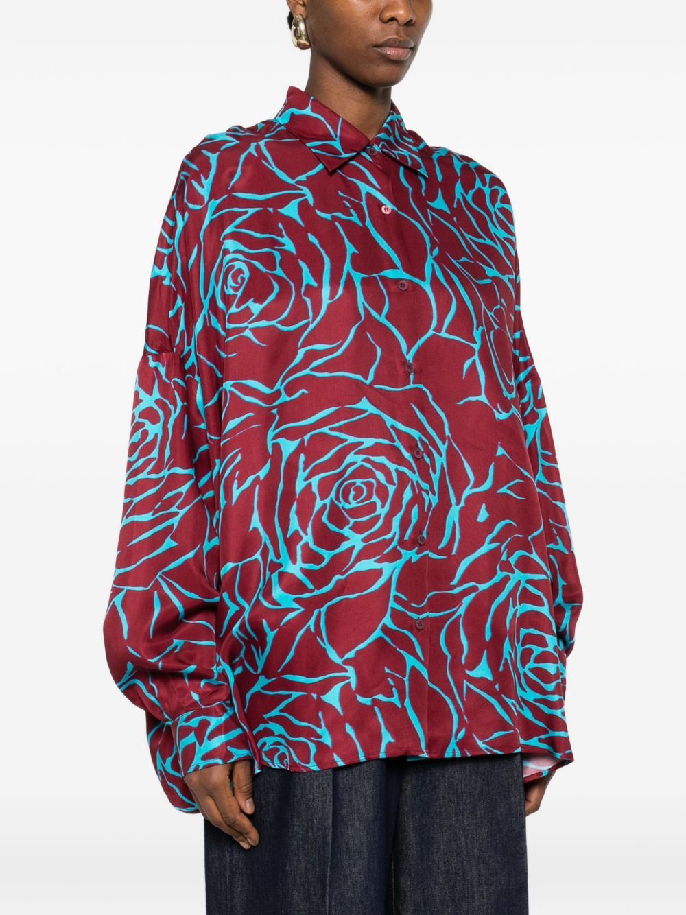 Dries Van Noten CASIA PRINTED SHIRT Size XS / US 0-2 / IT 36-38 - 3 Thumbnail