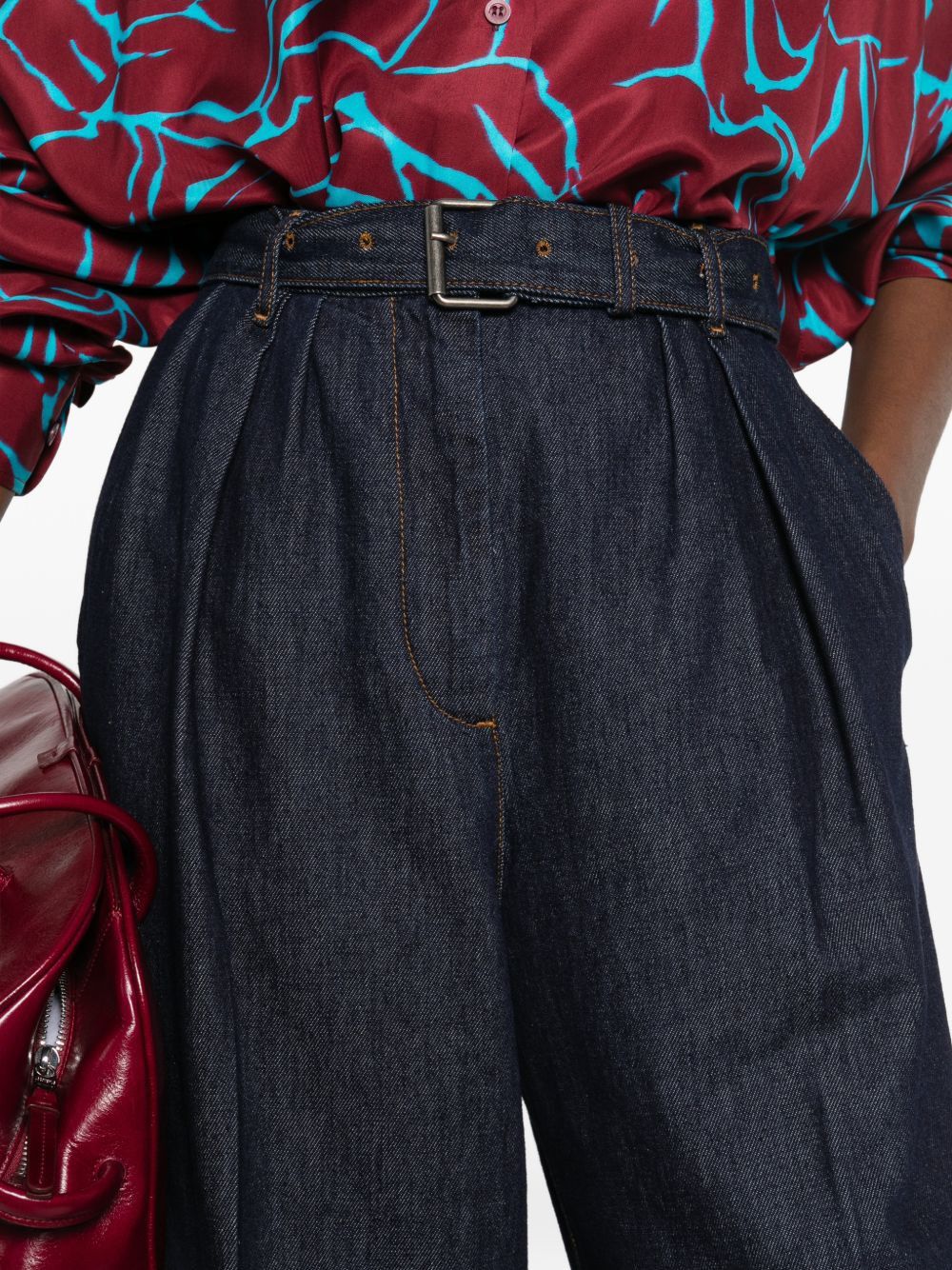 Dries Van Noten PEACHES COTTON TROUSERS Size 26" / US 2 / IT 38 - 2 Thumbnail
