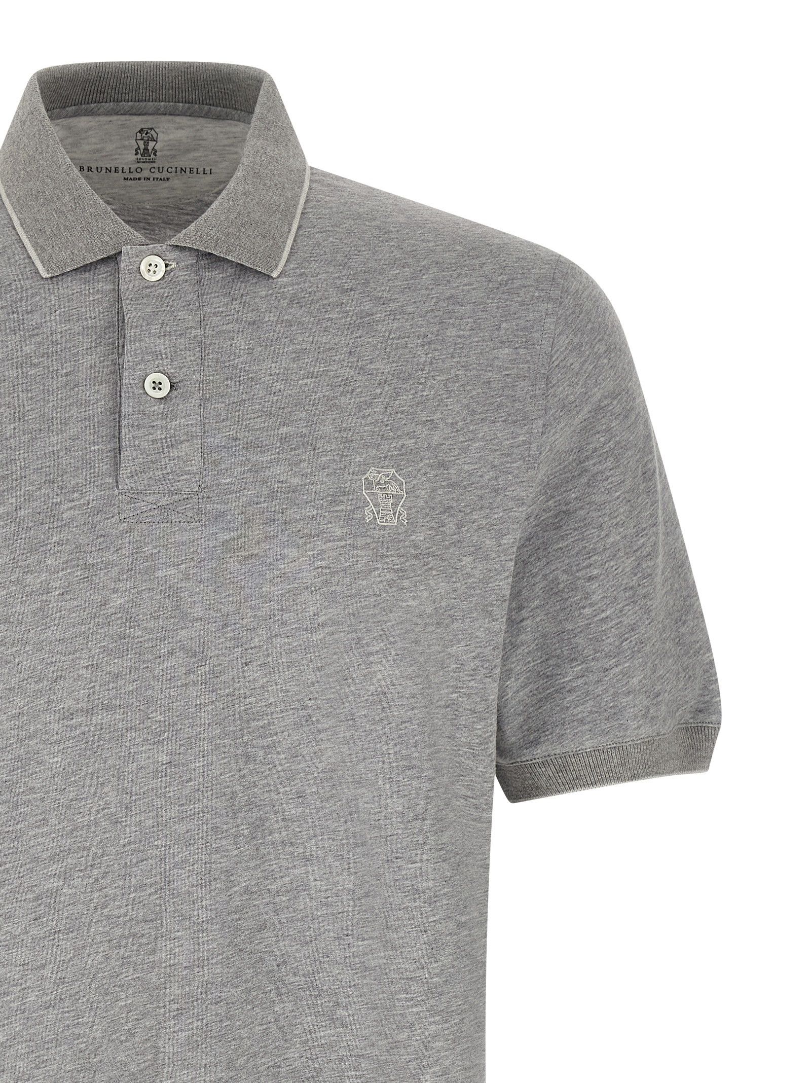 Brunello Cucinelli Stretch Jersey Polo Shirt Size US XXL / EU 58 / 5 - 3 Thumbnail