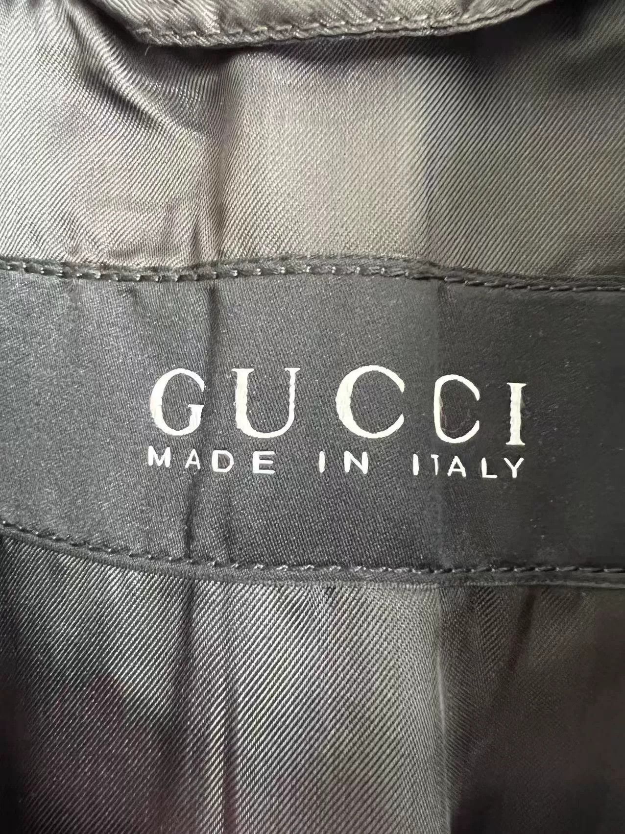 Gucci Gucci Gray Cotton Long Coat Size US L / EU 52-54 / 3 - 3 Thumbnail