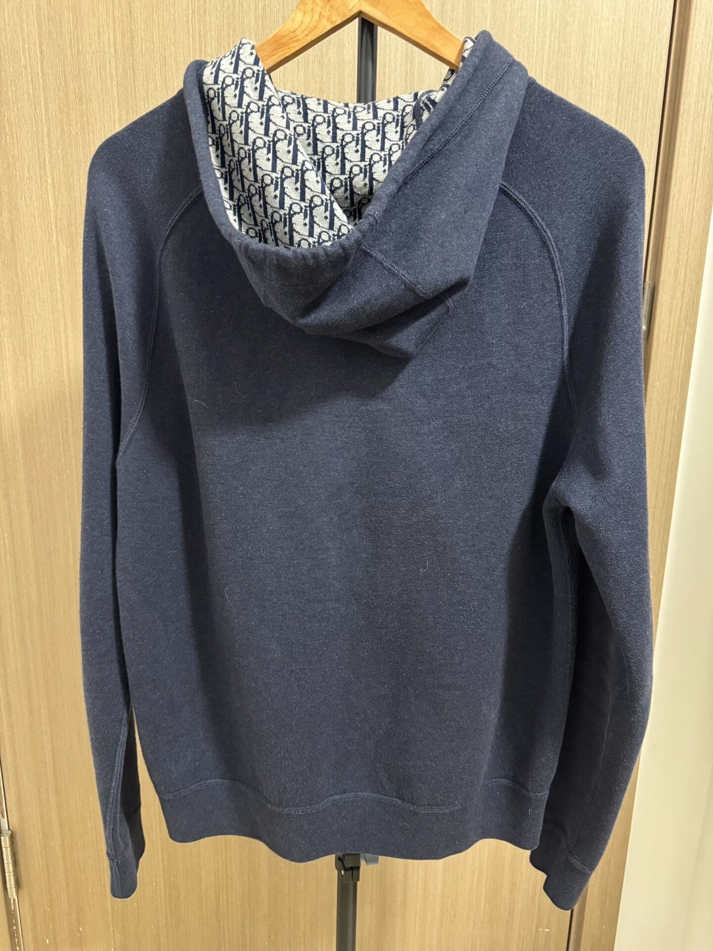 Dior DIOR Logo Wool Sweatshirt Jacket in Navy Size US M / EU 48-50 / 2 - 2 Thumbnail