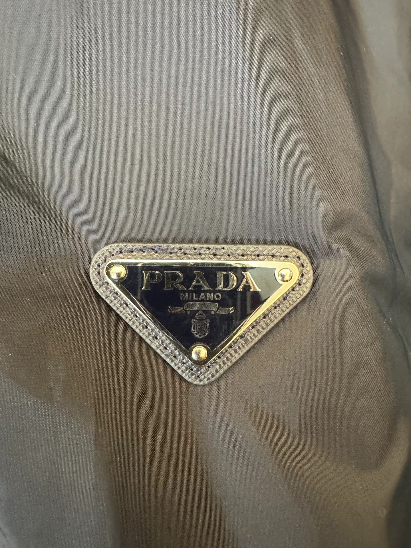 Prada Prada Navy Triangle Logo Knit Jacket Size US L / EU 52-54 / 3 - 5 Thumbnail