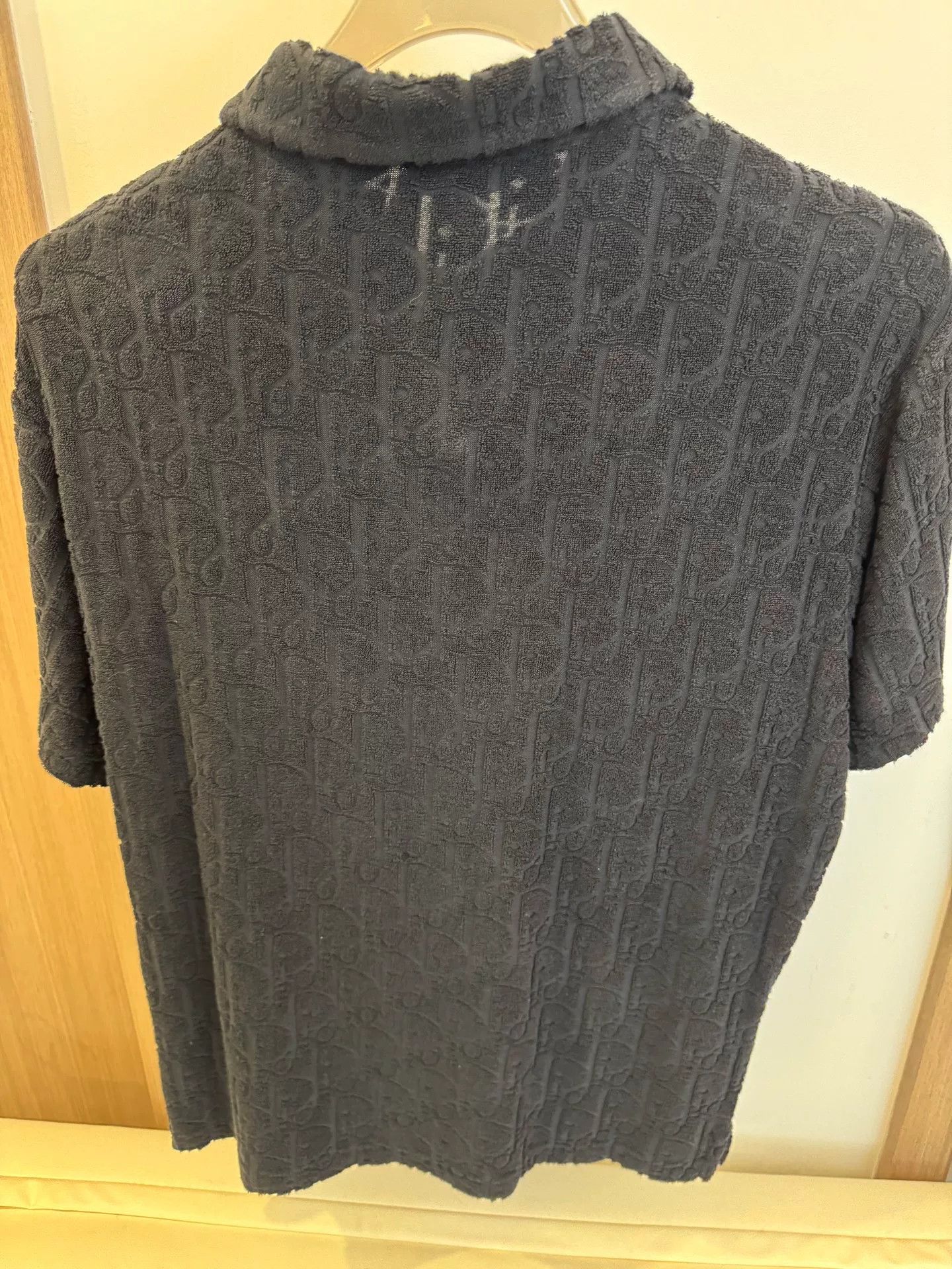 Dior Dior Black Towel Polo Short Sleeve T-Shirt Size US M / EU 48-50 / 2 - 2 Thumbnail