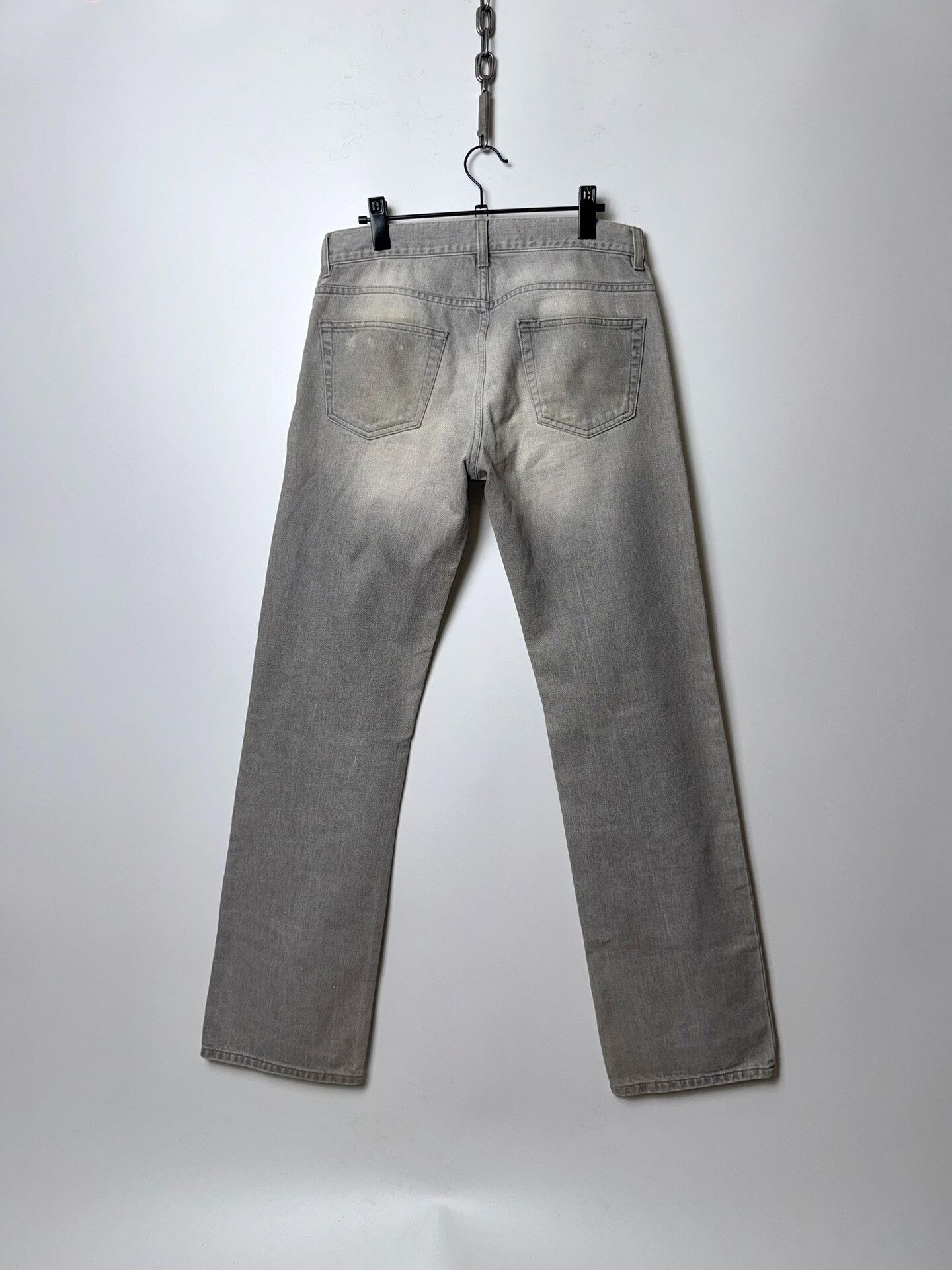 Helmut Lang Helmut Lang 2004 Embroidered Denim Pants Size US 33 - 2 Thumbnail