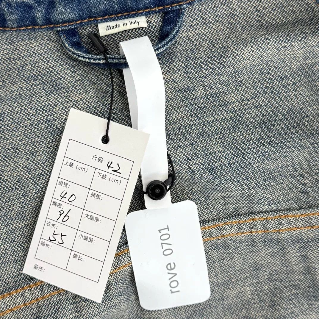 Gucci Gucci Blue Floral Embroidered Denim Jacket Size M / US 6-8 / IT 42-44 - 3 Thumbnail