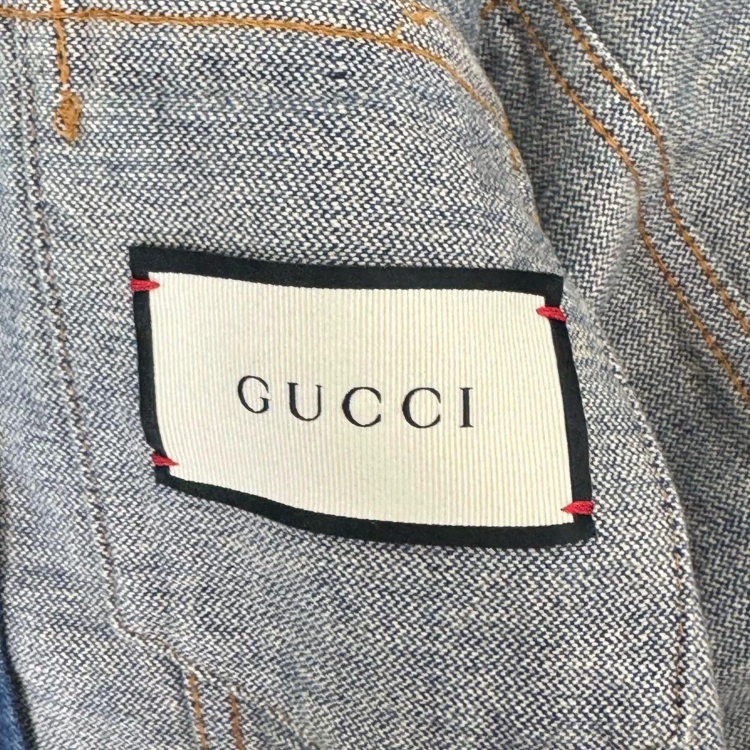 Gucci Gucci Blue Floral Embroidered Denim Jacket Size M / US 6-8 / IT 42-44 - 4 Thumbnail