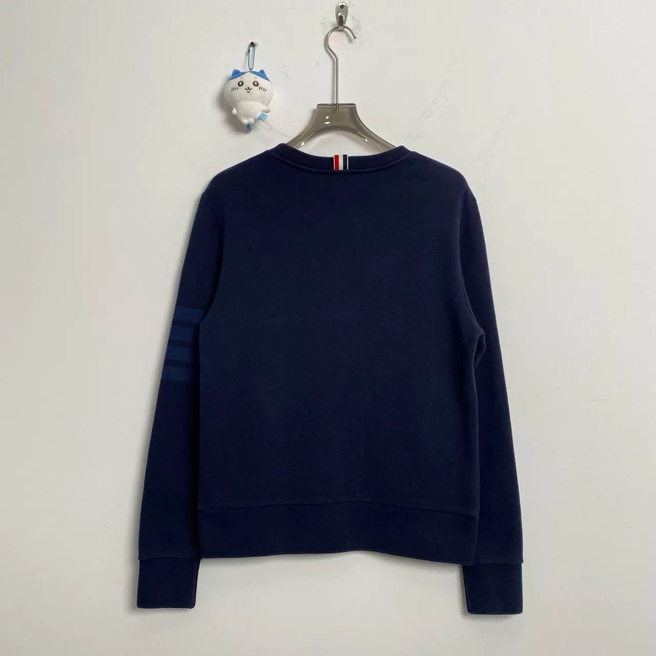 Thom Browne Thom Browne Navy Striped Sweatshirt Size 2 Size US M / EU 48-50 / 2 - 2 Thumbnail