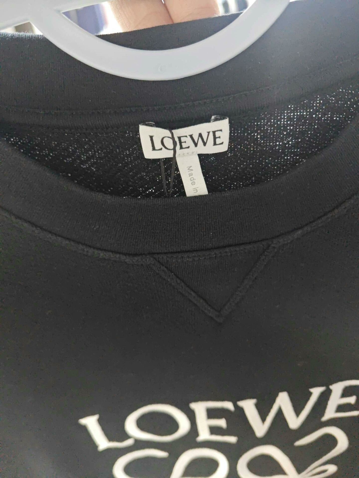 Loewe Loewe Black Embroidered Logo Hoodie Size S Size US S / EU 44-46 / 1 - 4 Thumbnail