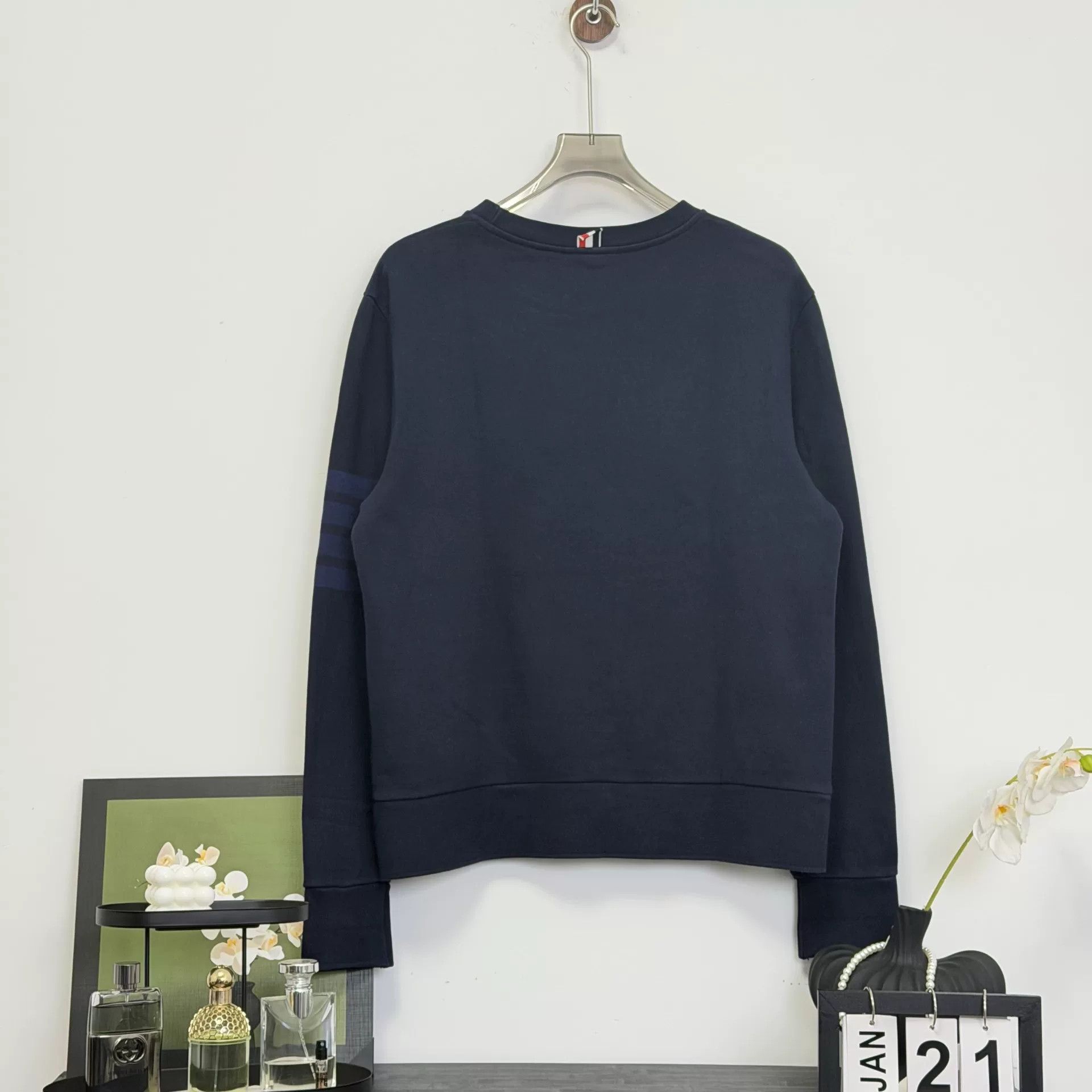 Thom Browne Thom Browne Navy Stripe Sweatshirt Size 3 Size US L / EU 52-54 / 3 - 2 Thumbnail
