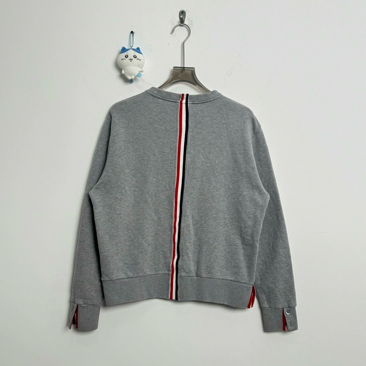 Thom Browne Thom Browne Gray Logo Hoodie Sweatshirt Size US M / EU 48-50 / 2 - 2 Thumbnail
