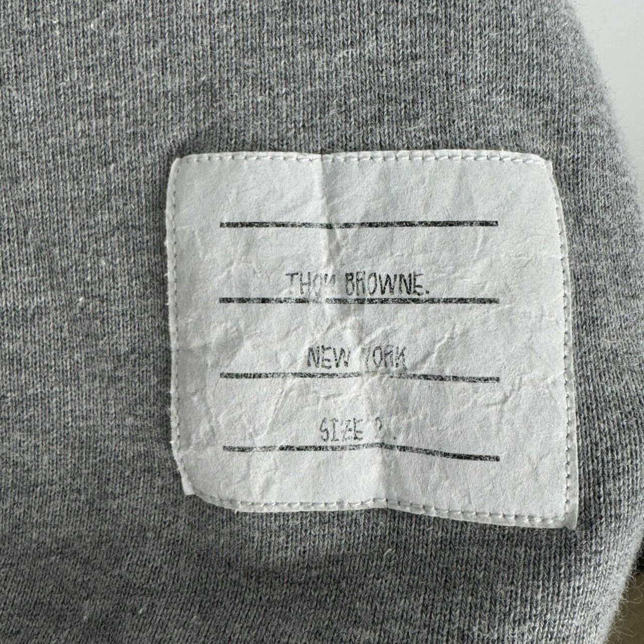 Thom Browne Thom Browne Gray Logo Hoodie Sweatshirt Size US M / EU 48-50 / 2 - 5 Thumbnail
