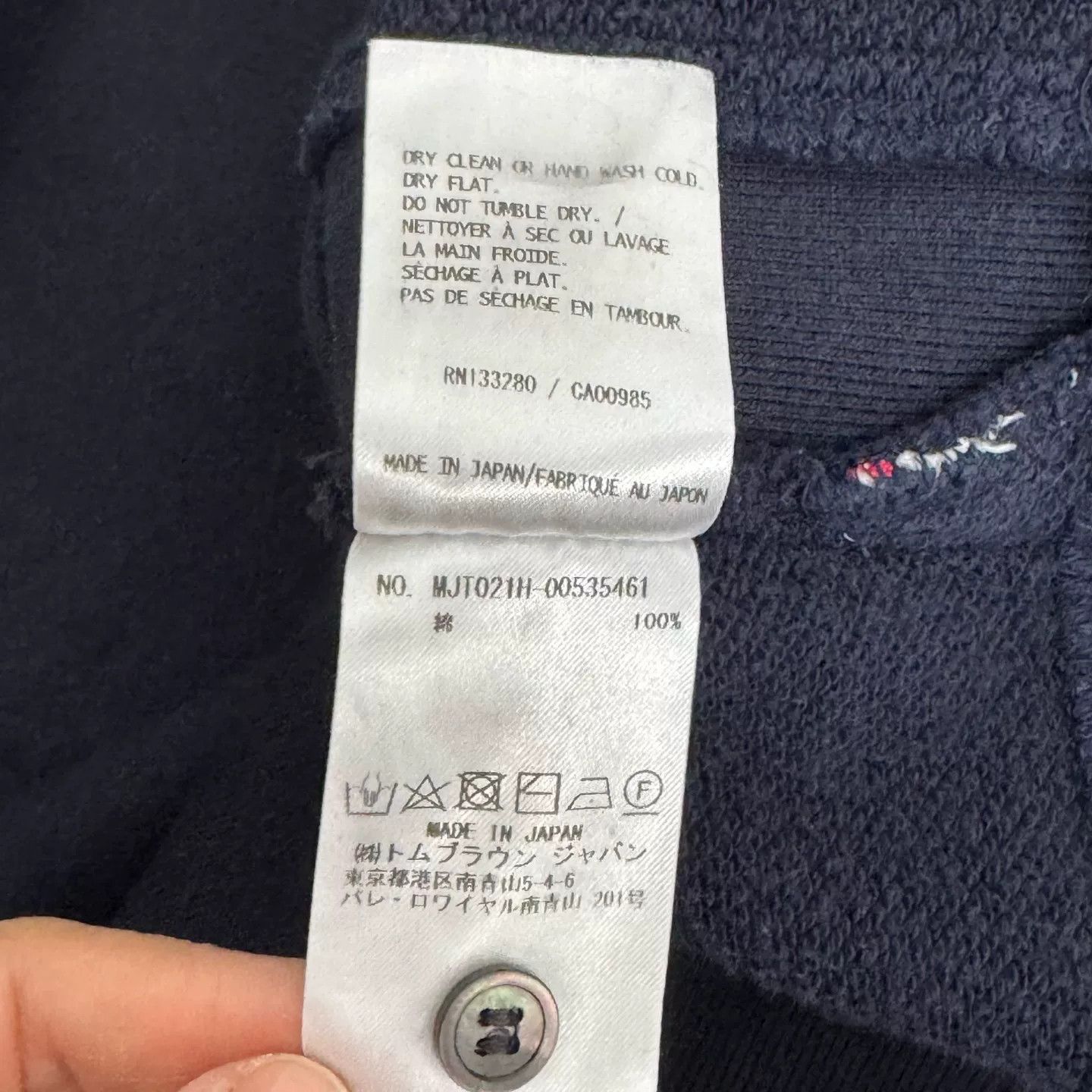 Thom Browne Thom Browne Navy Stripe Sweatshirt Size 2 Size US M / EU 48-50 / 2 - 5 Thumbnail