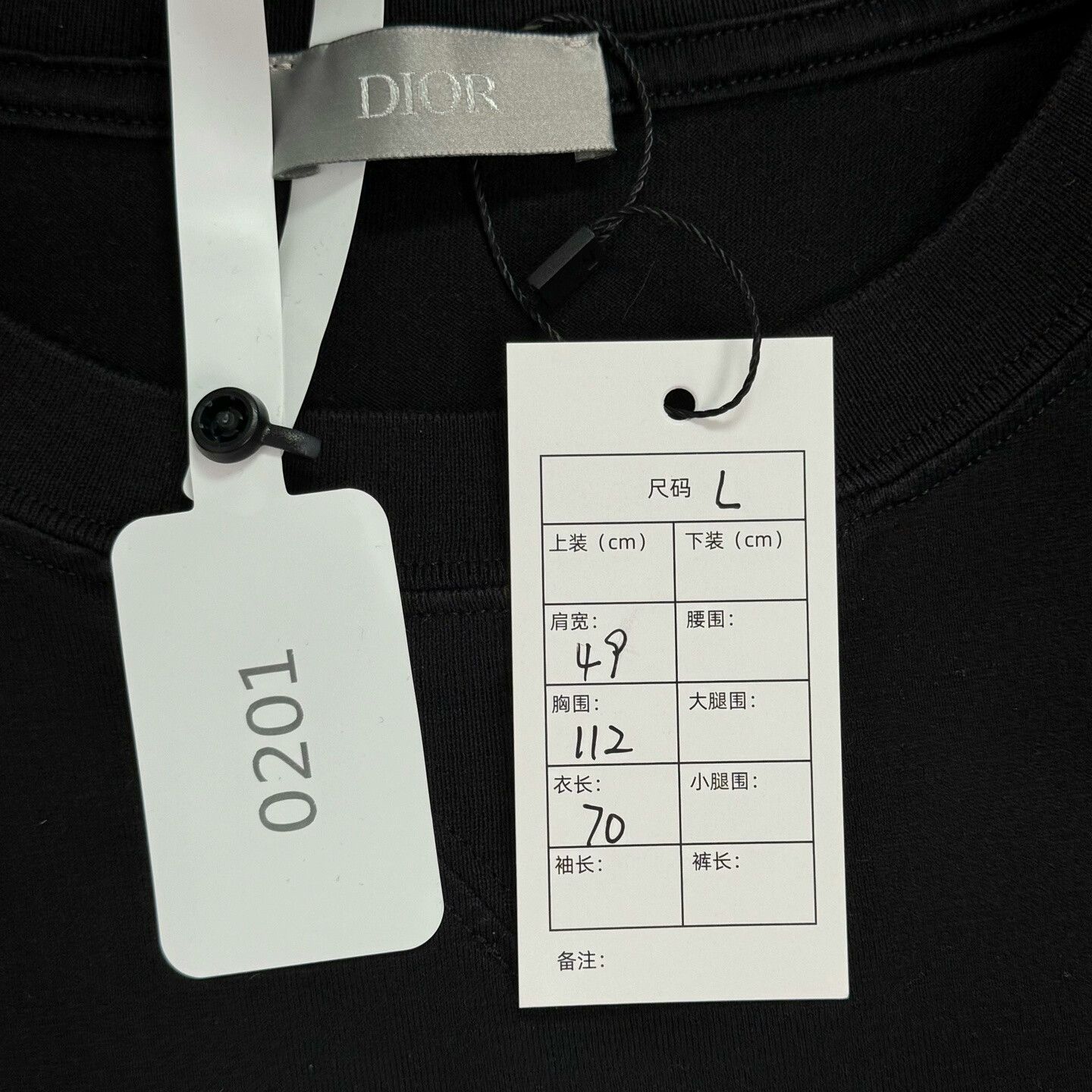 Dior Dior Black Logo Embroidered Short Sleeve Top Size US L / EU 52-54 / 3 - 3 Thumbnail