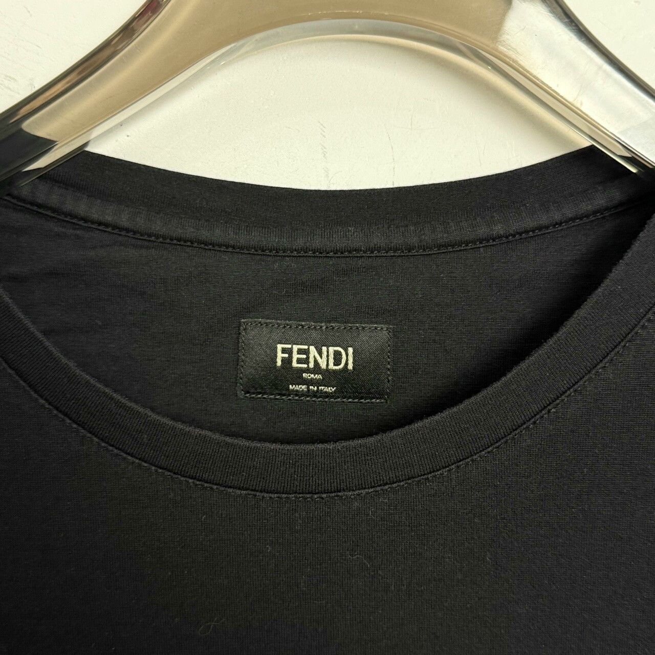 Fendi Fendi Black and White Gradient Logo T-Shirt Size US S / EU 44-46 / 1 - 3 Thumbnail