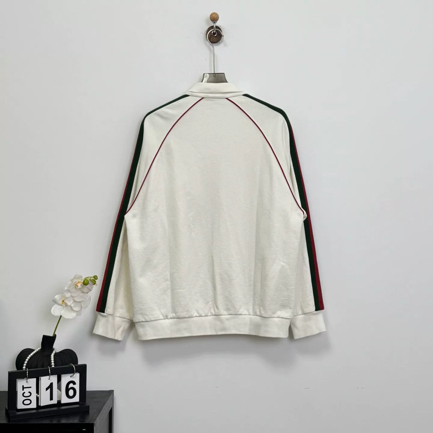 Gucci Gucci Red Green Stripe Logo Zip Jacket Size US L / EU 52-54 / 3 - 2 Thumbnail