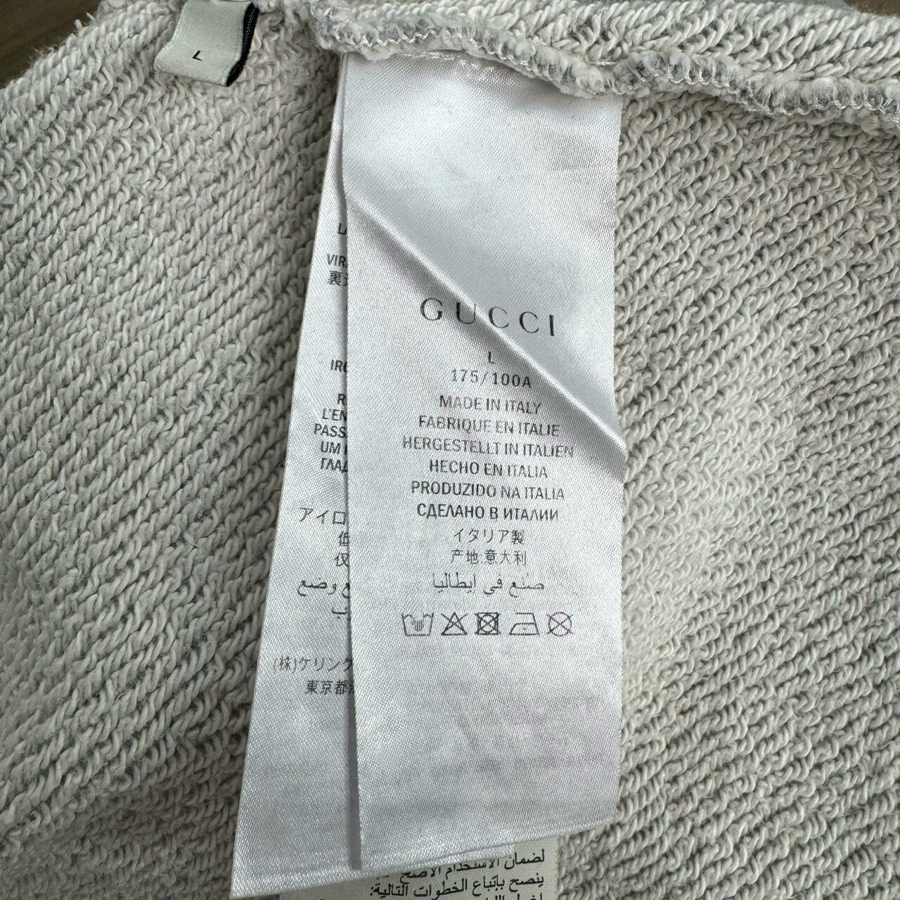 Gucci Gucci Gray Logo Sweatshirt for Men Size US L / EU 52-54 / 3 - 4 Thumbnail