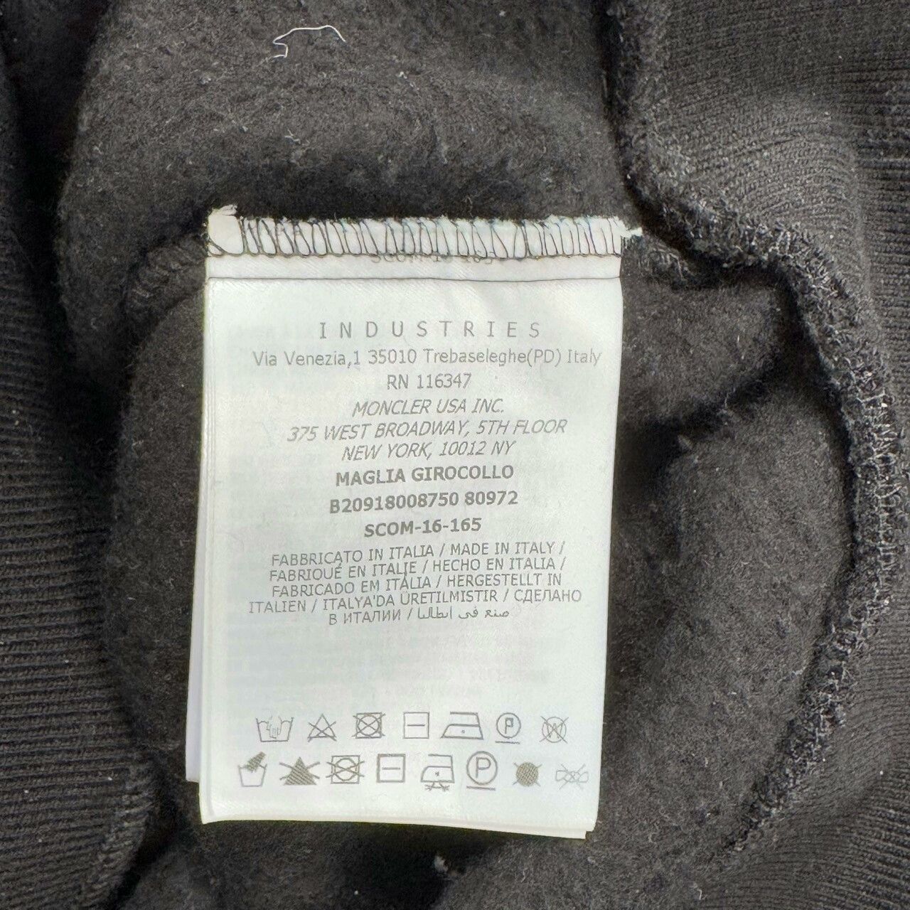 Moncler Moncler Black Fleece Logo Sweatshirt XS Size XS / US 0-2 / IT 36-38 - 4 Thumbnail