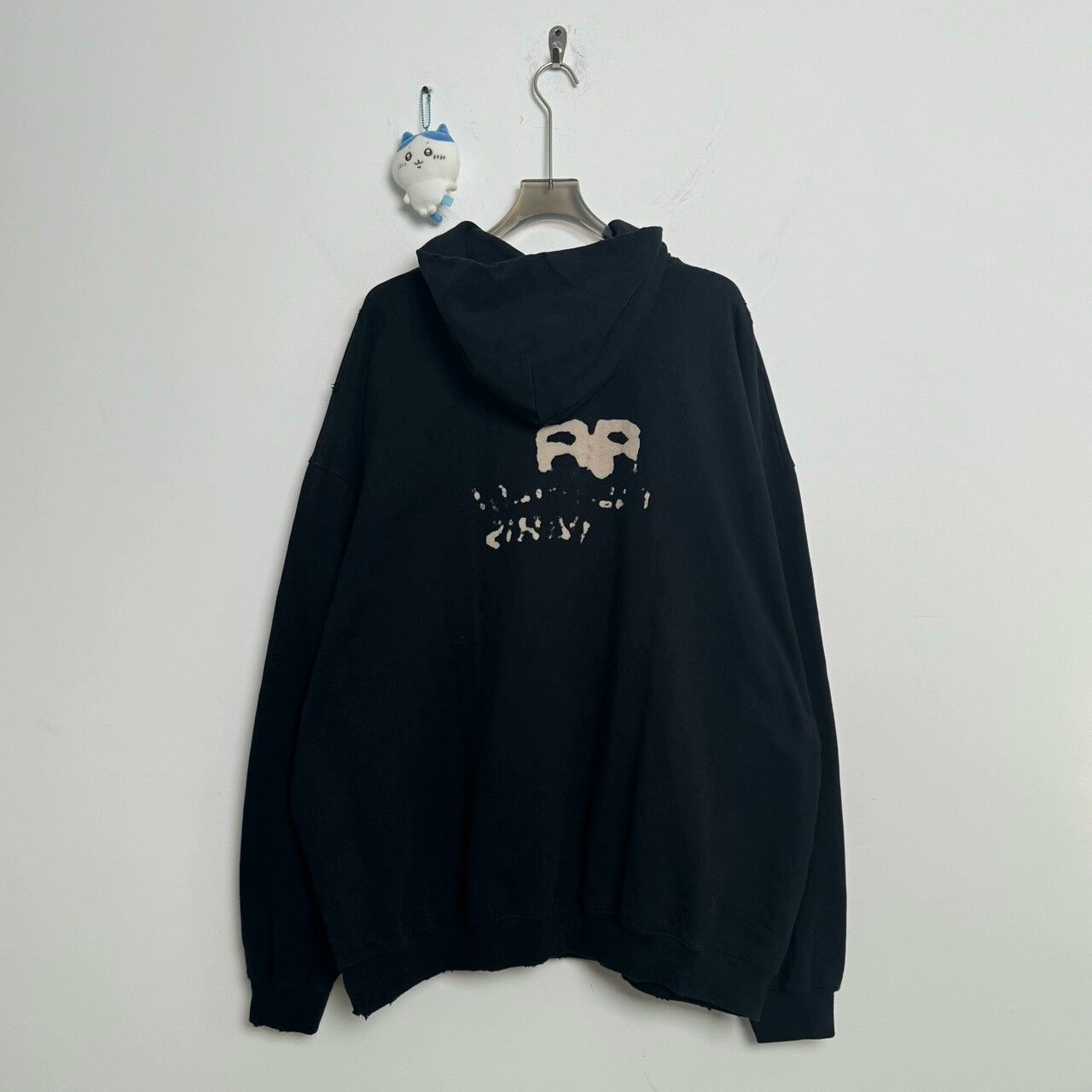 Balenciaga Black Graffiti Pullover Hoodie by Balenciaga Size US M / EU 48-50 / 2 - 2 Thumbnail