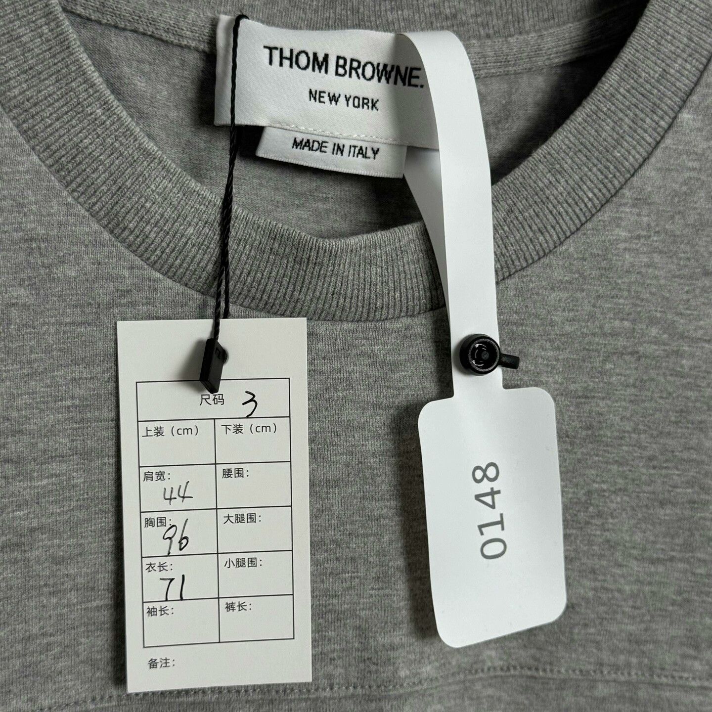 Thom Browne Thom Browne Gray Short Sleeve Shirt Size US L / EU 52-54 / 3 - 3 Thumbnail