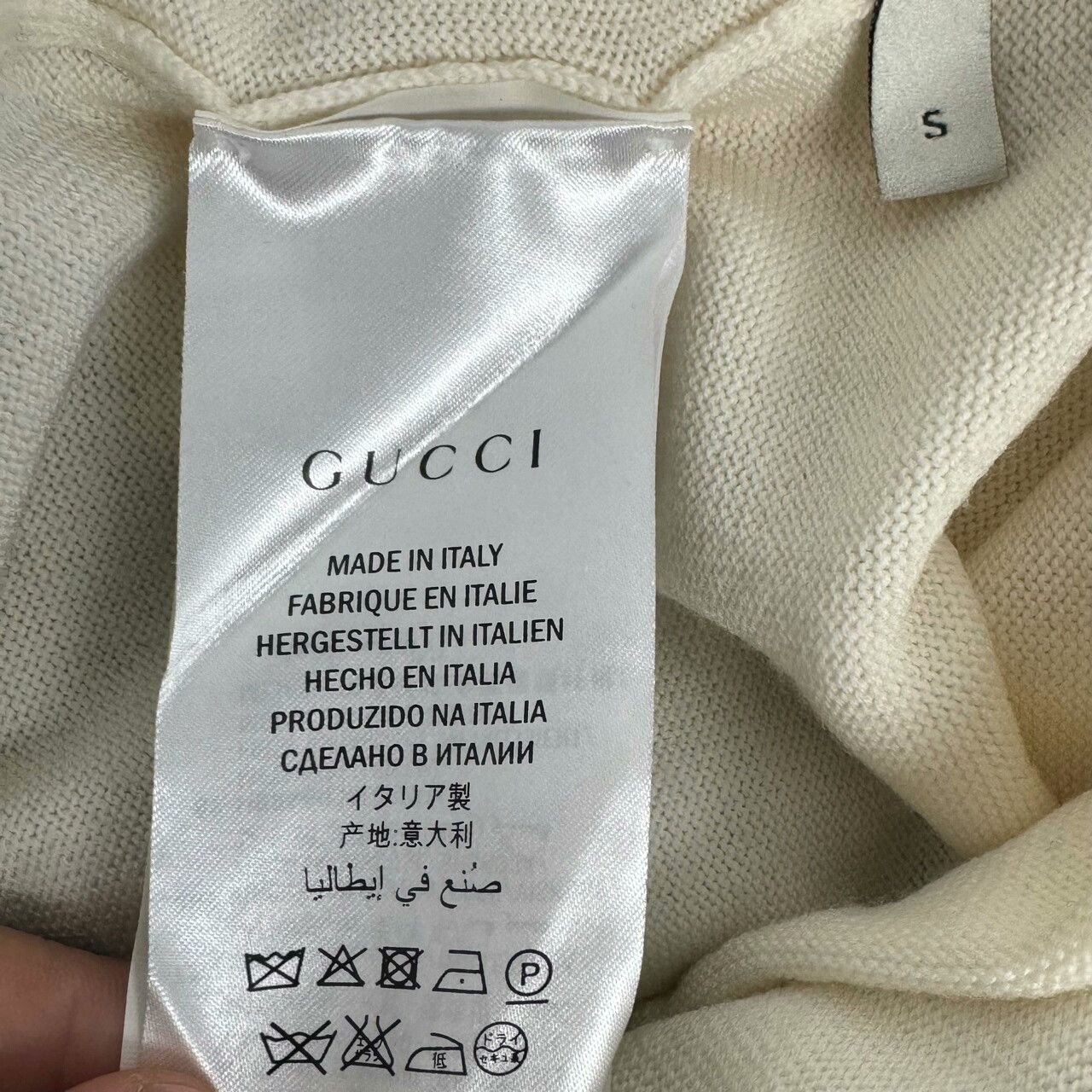 Gucci Gucci Red and White Striped Knit Sweater Size S / US 4 / IT 40 - 3 Thumbnail