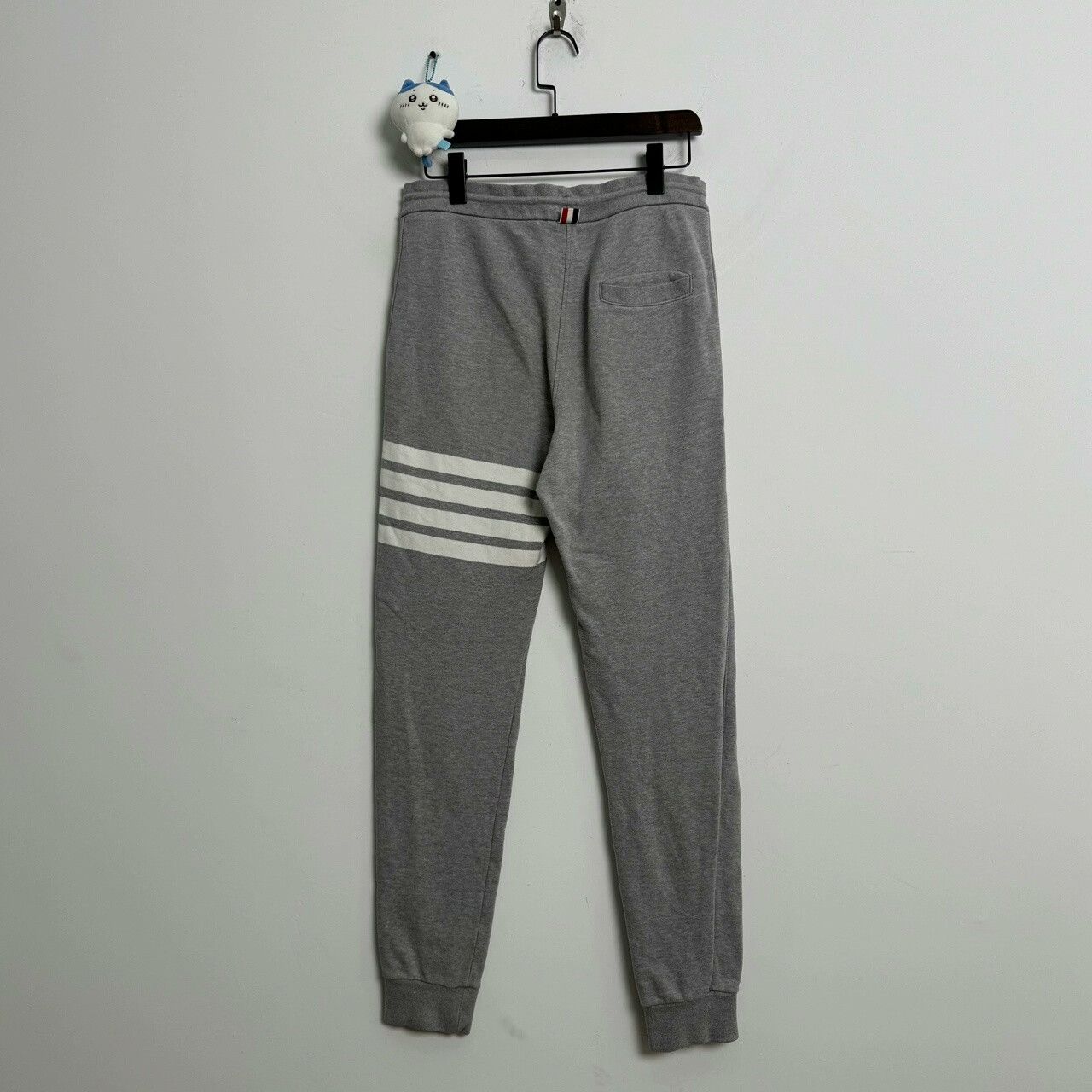 Thom Browne Thom Browne Gray Striped Sweatpants Size US 26 / EU 42 - 2 Thumbnail