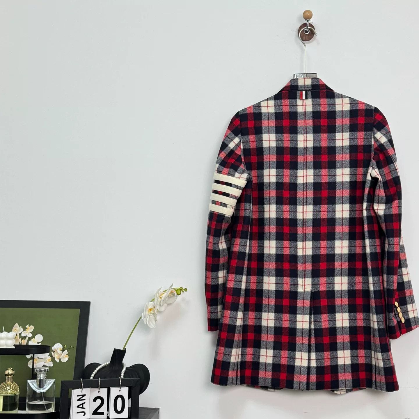 Thom Browne Thom Browne Wool Coat with Four Stripes Size US S / EU 44-46 / 1 - 2 Thumbnail