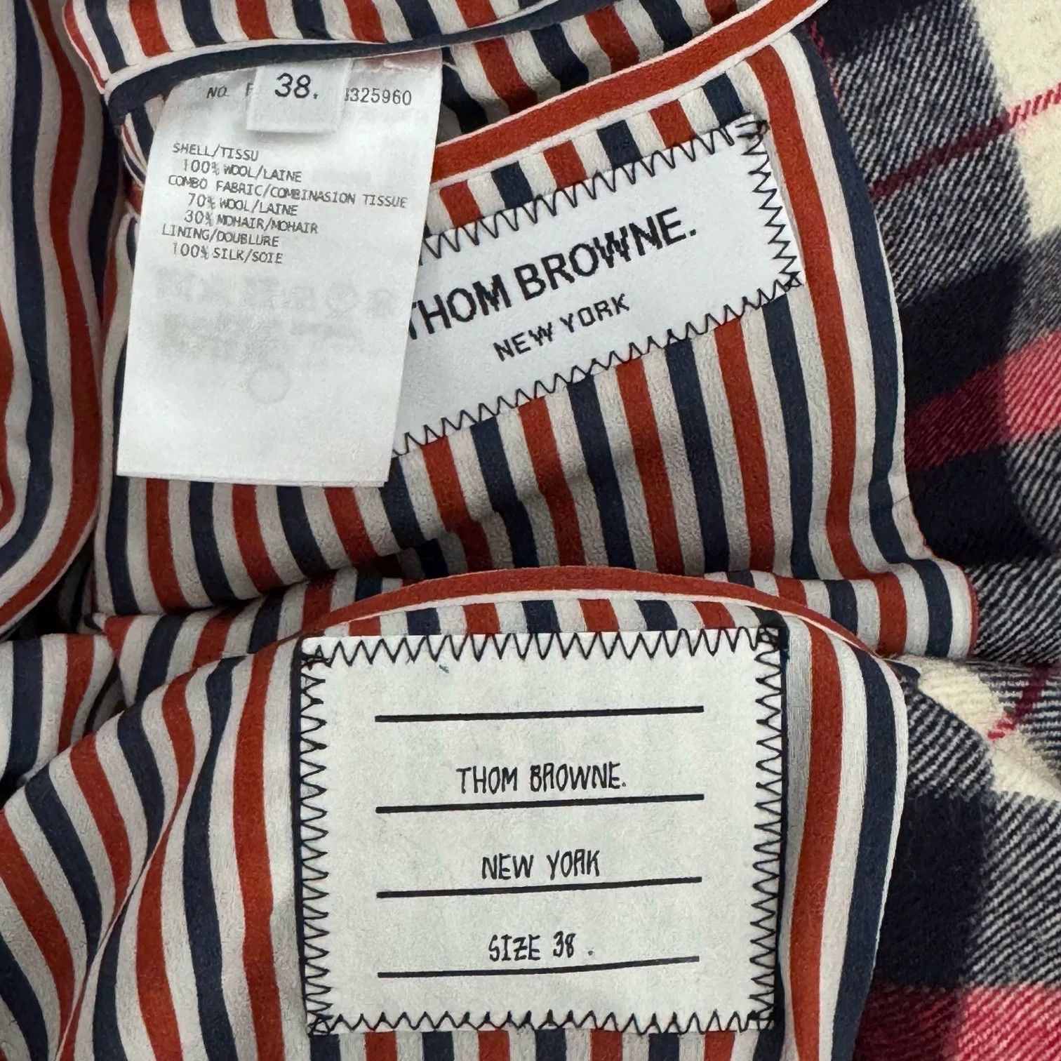 Thom Browne Thom Browne Wool Coat with Four Stripes Size US S / EU 44-46 / 1 - 4 Thumbnail