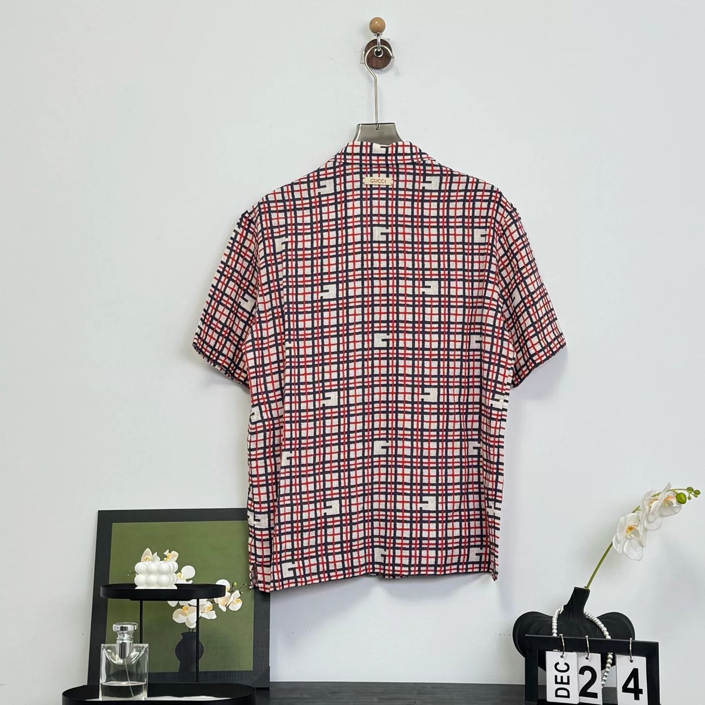 Gucci Gucci Red Blue Plaid Shirt Size 44 Size US S / EU 44-46 / 1 - 2 Thumbnail