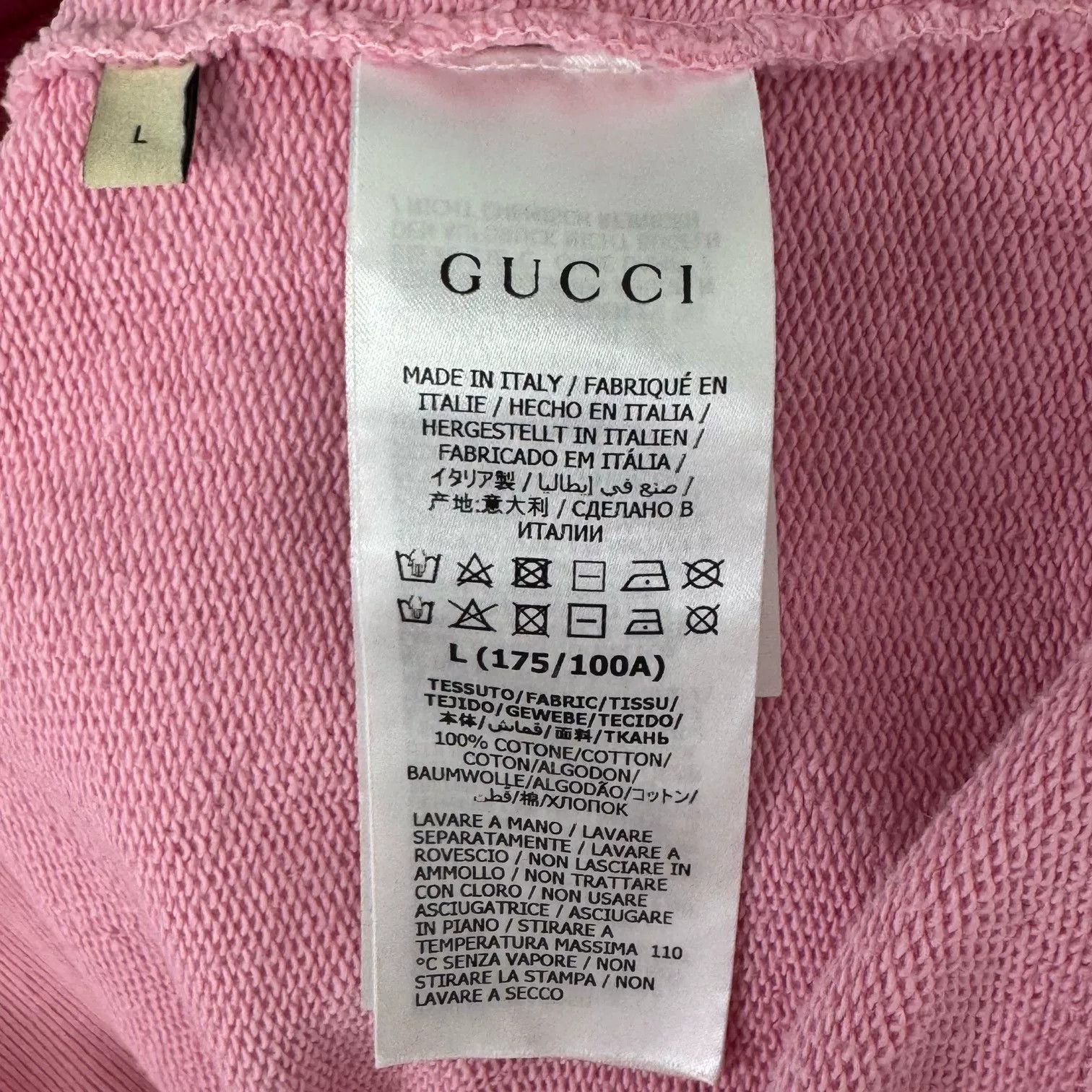 Gucci Gucci Pink Star Print Sweatshirt L Size Size L / US 10 / IT 46 - 4 Thumbnail