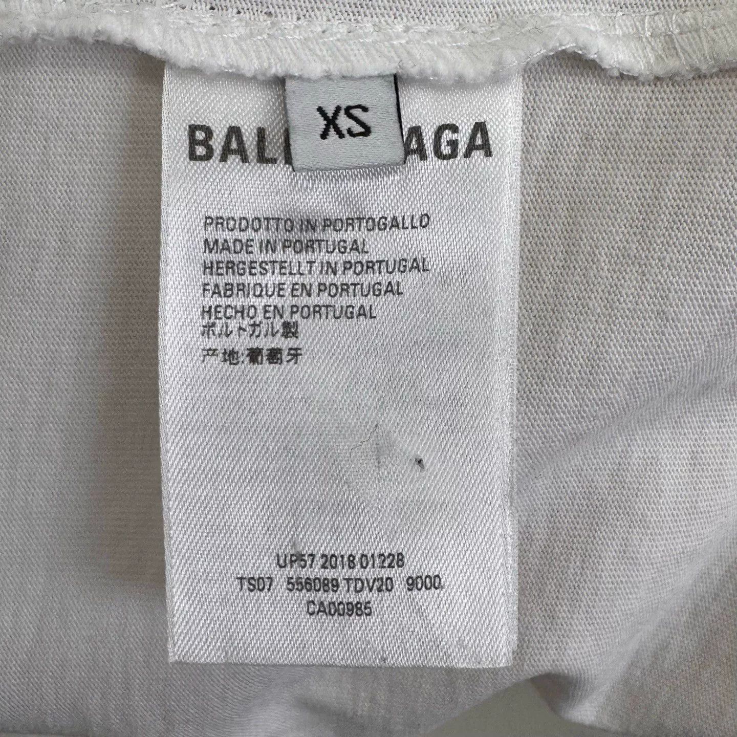 Balenciaga Balenciaga Techno Embroidered Short Sleeve T-Shirt Size US XS / EU 42 / 0 - 4 Thumbnail