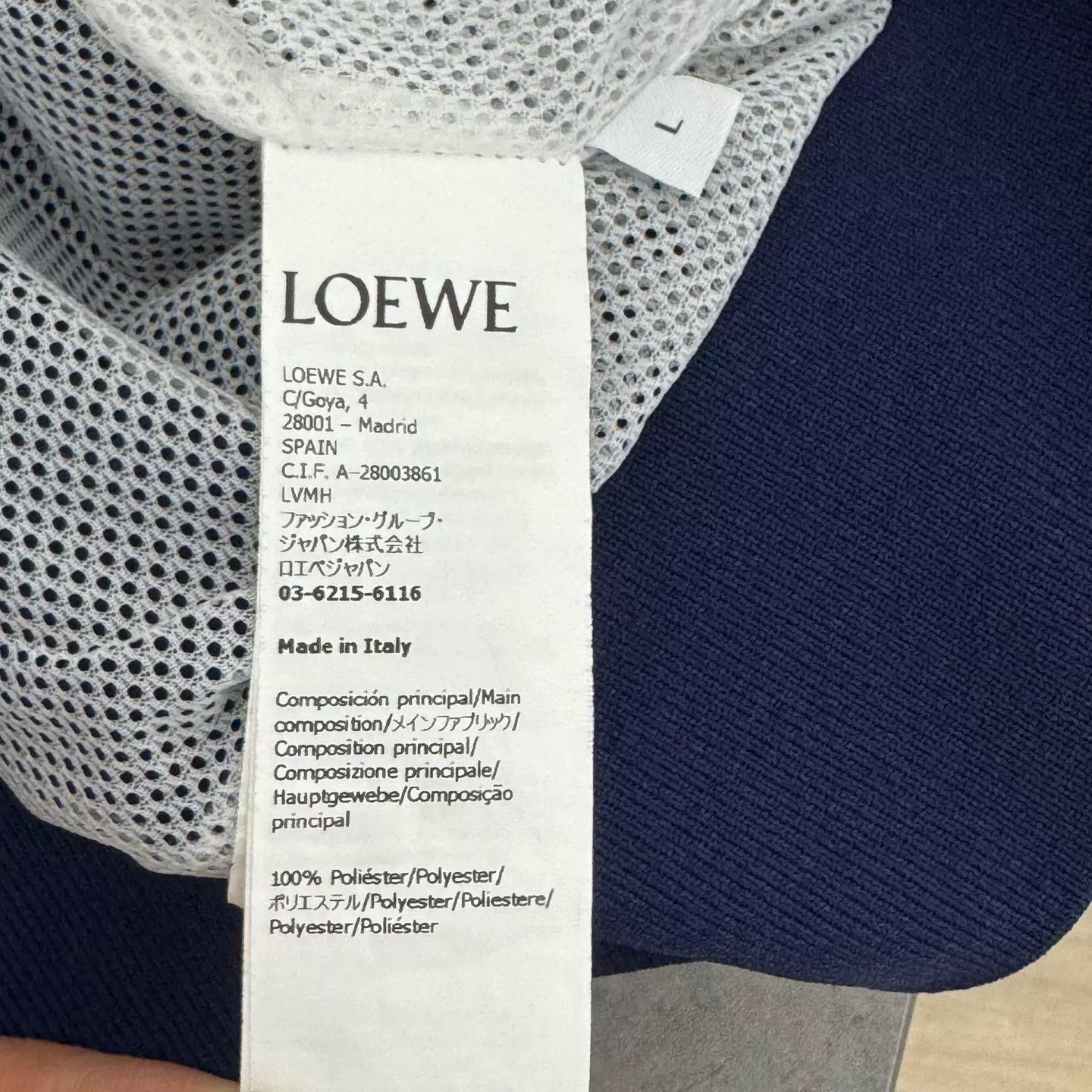 Loewe Loewe Embroidered Logo Blue White Jacket Size US L / EU 52-54 / 3 - 4 Thumbnail