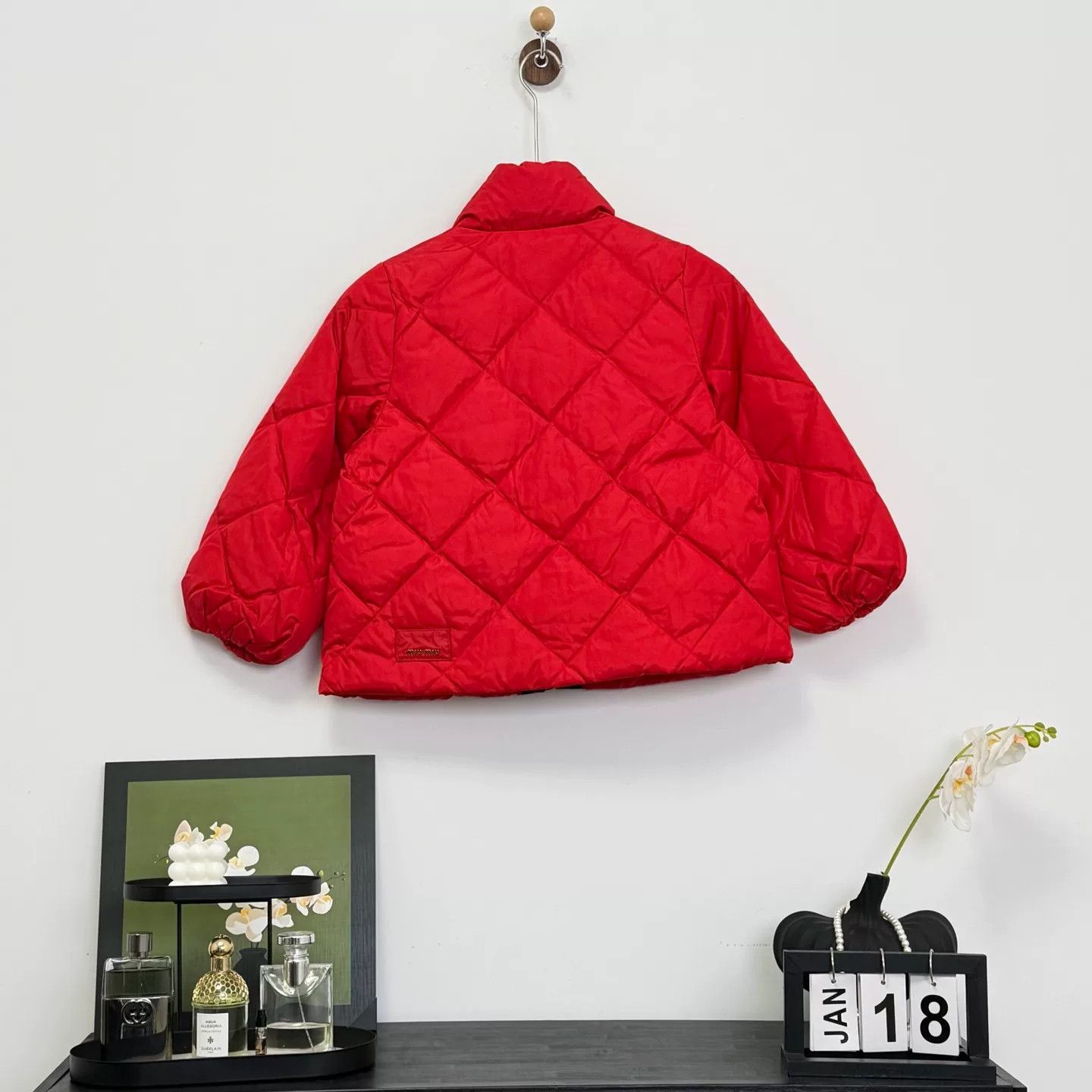Miu Miu Miu Miu Red Quilted Down Jacket Size S / US 4 / IT 40 - 2 Thumbnail