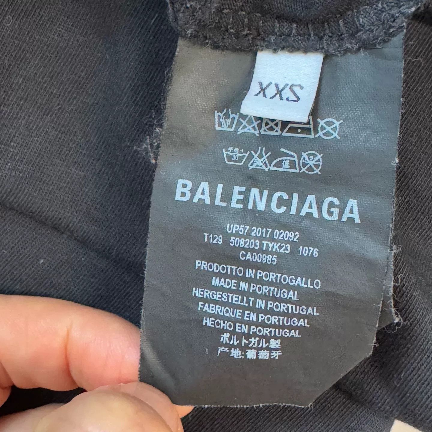 Balenciaga Balenciaga Black Red Logo Short Sleeve Shirt Size US XXS / EU 40 - 4 Thumbnail