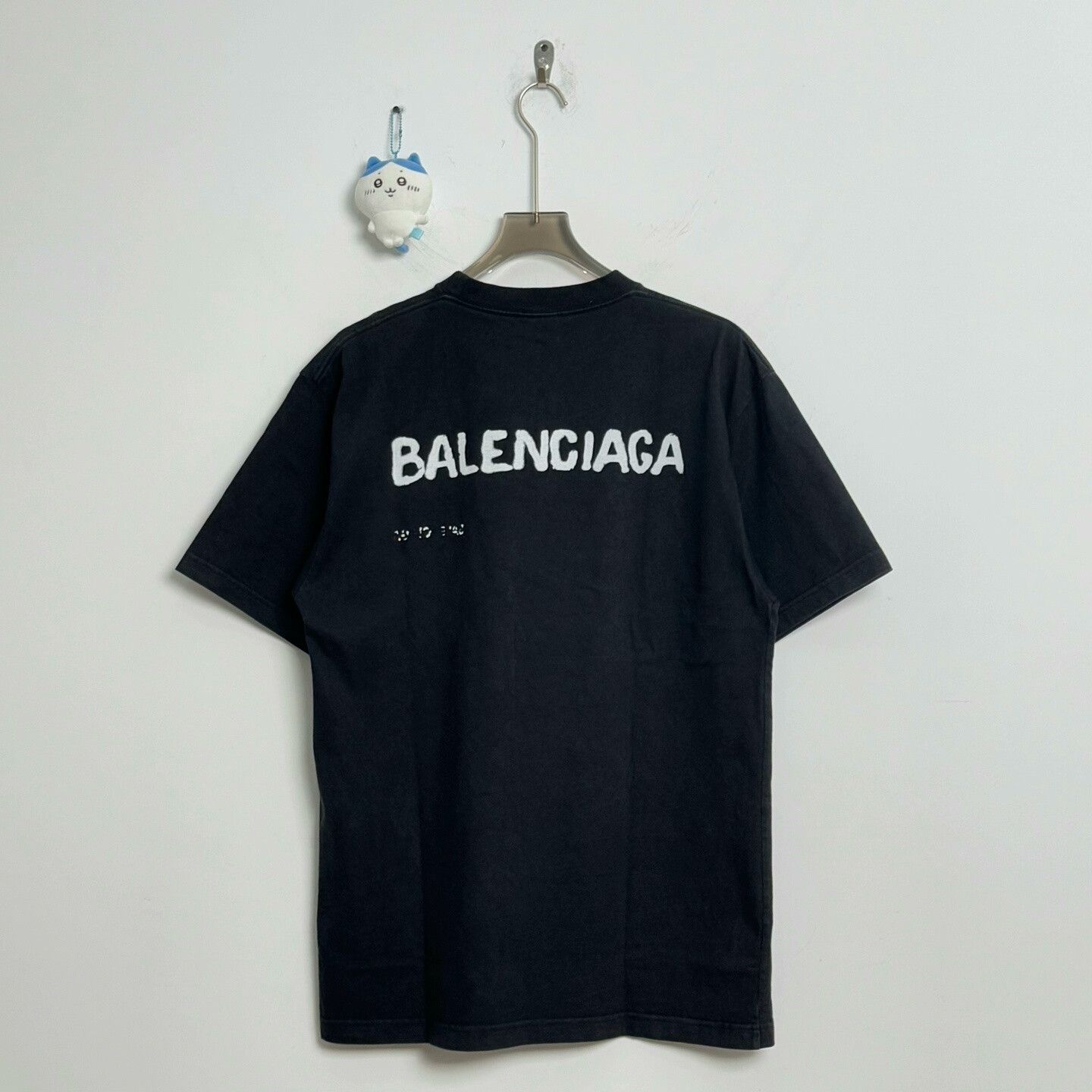 Balenciaga Balenciaga Black Graphic Short Sleeve Shirt Size XXS / US 00 / IT 34 - 2 Thumbnail