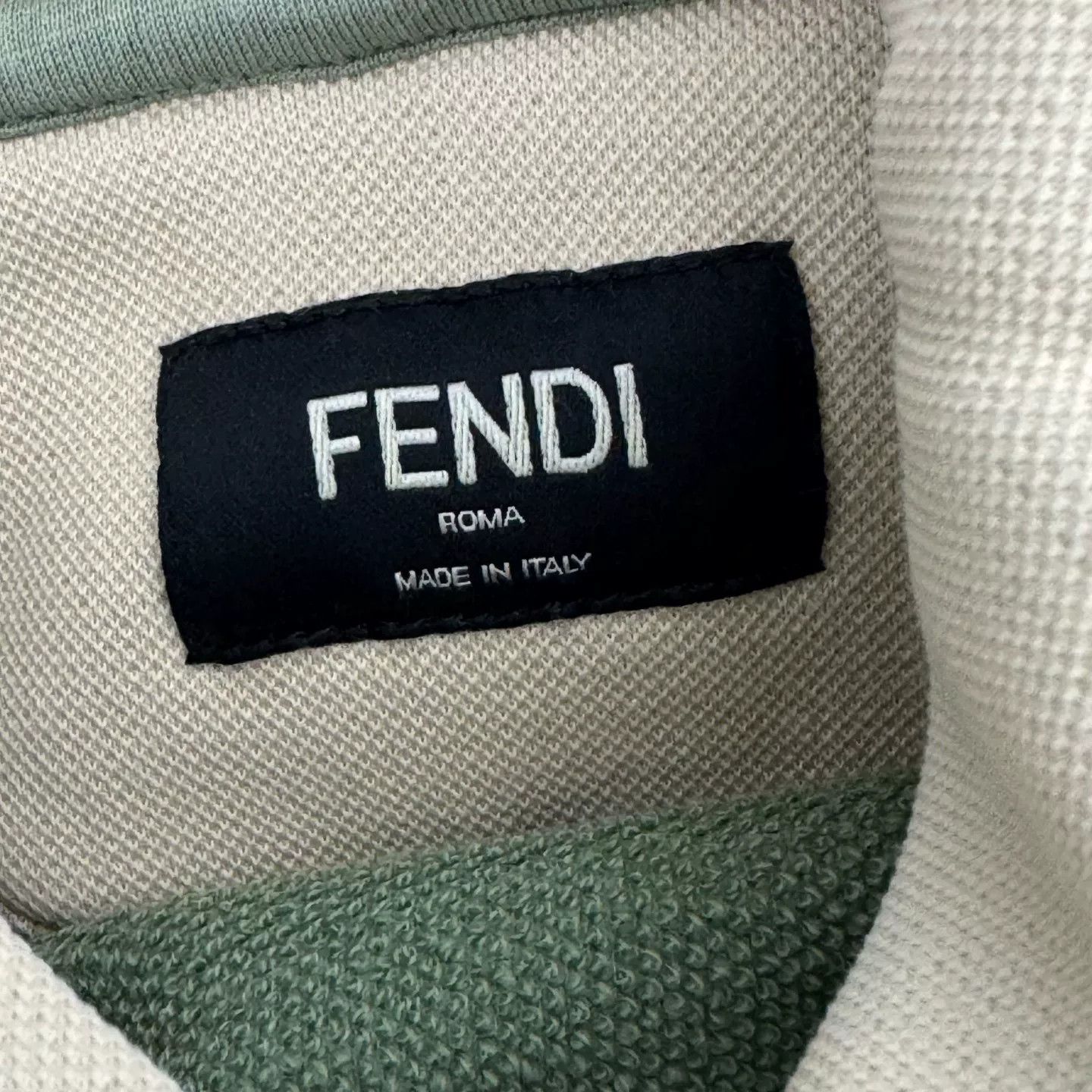 Fendi Fendi Beige Graffiti Embroidered Hoodie Size US M / EU 48-50 / 2 - 5 Thumbnail