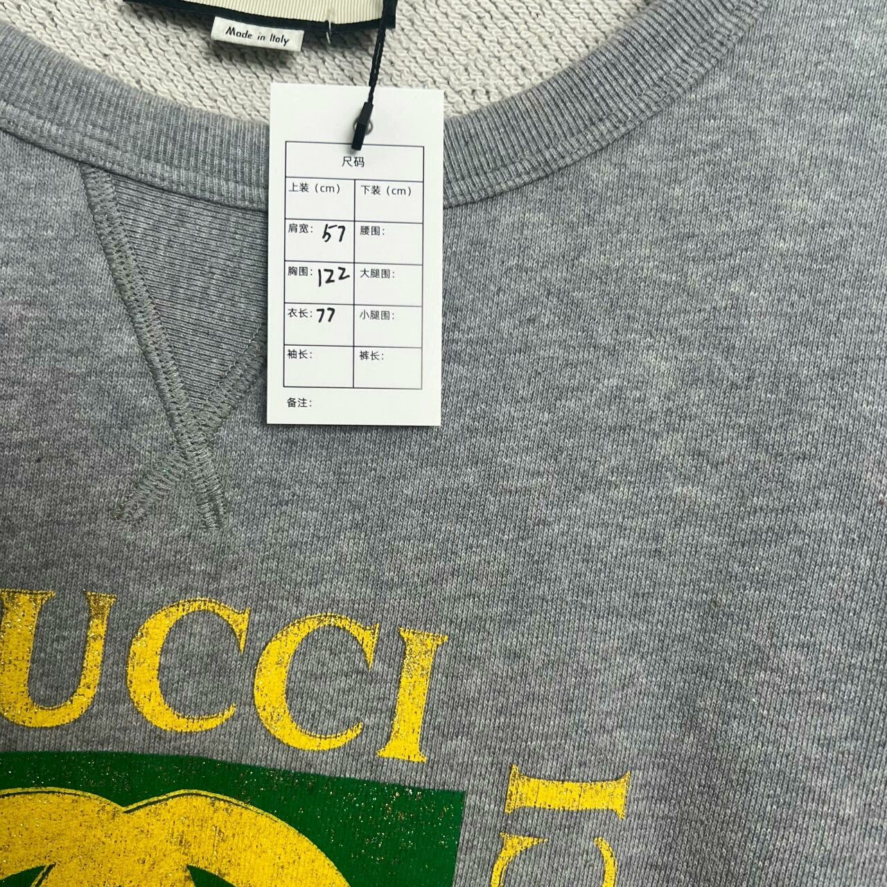 Gucci Gucci Gray Logo Hoodie with Embroidery Size US L / EU 52-54 / 3 - 3 Thumbnail