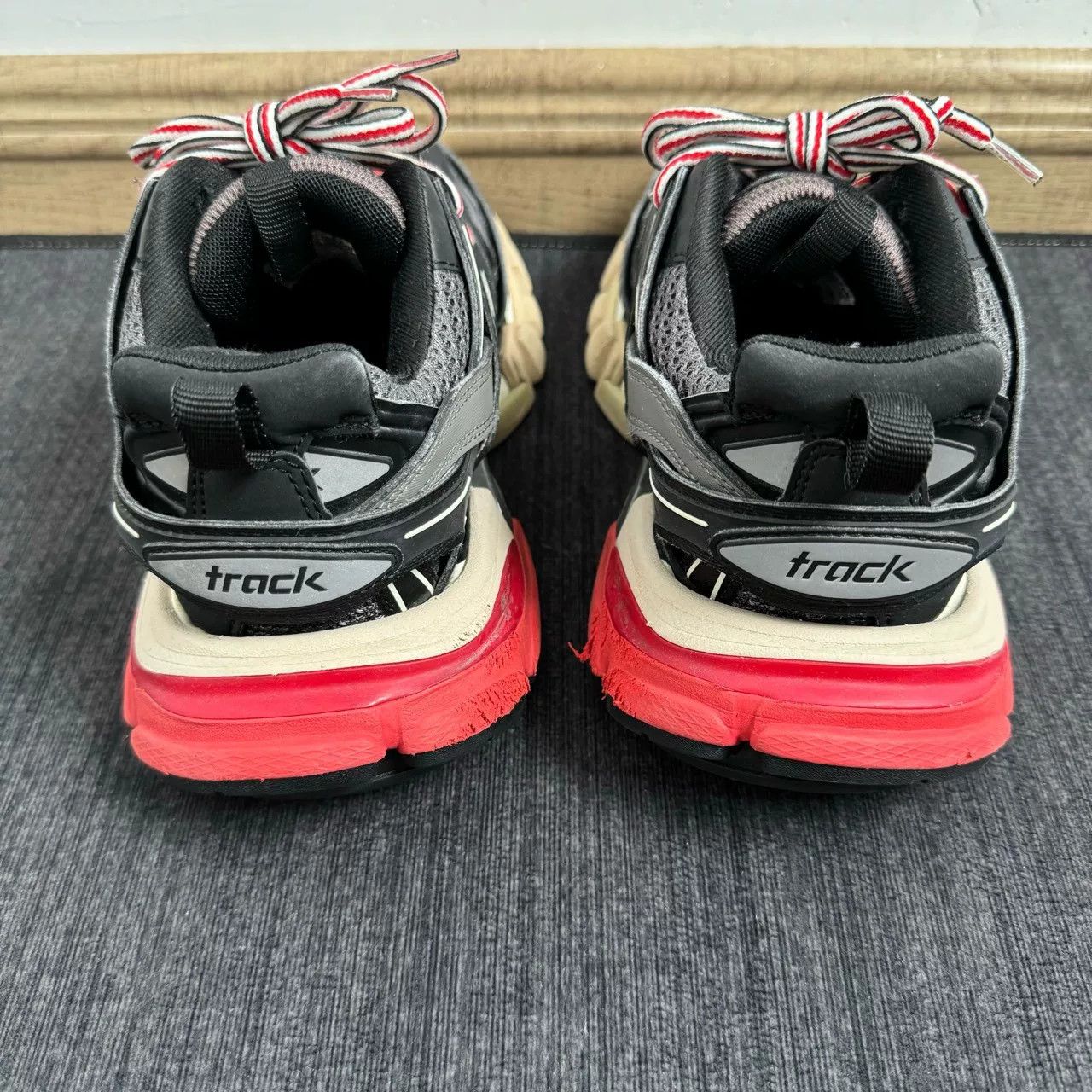 Balenciaga Balenciaga Track Sneakers Black Red Size 35 Size US 5 / EU 37 - 4 Thumbnail
